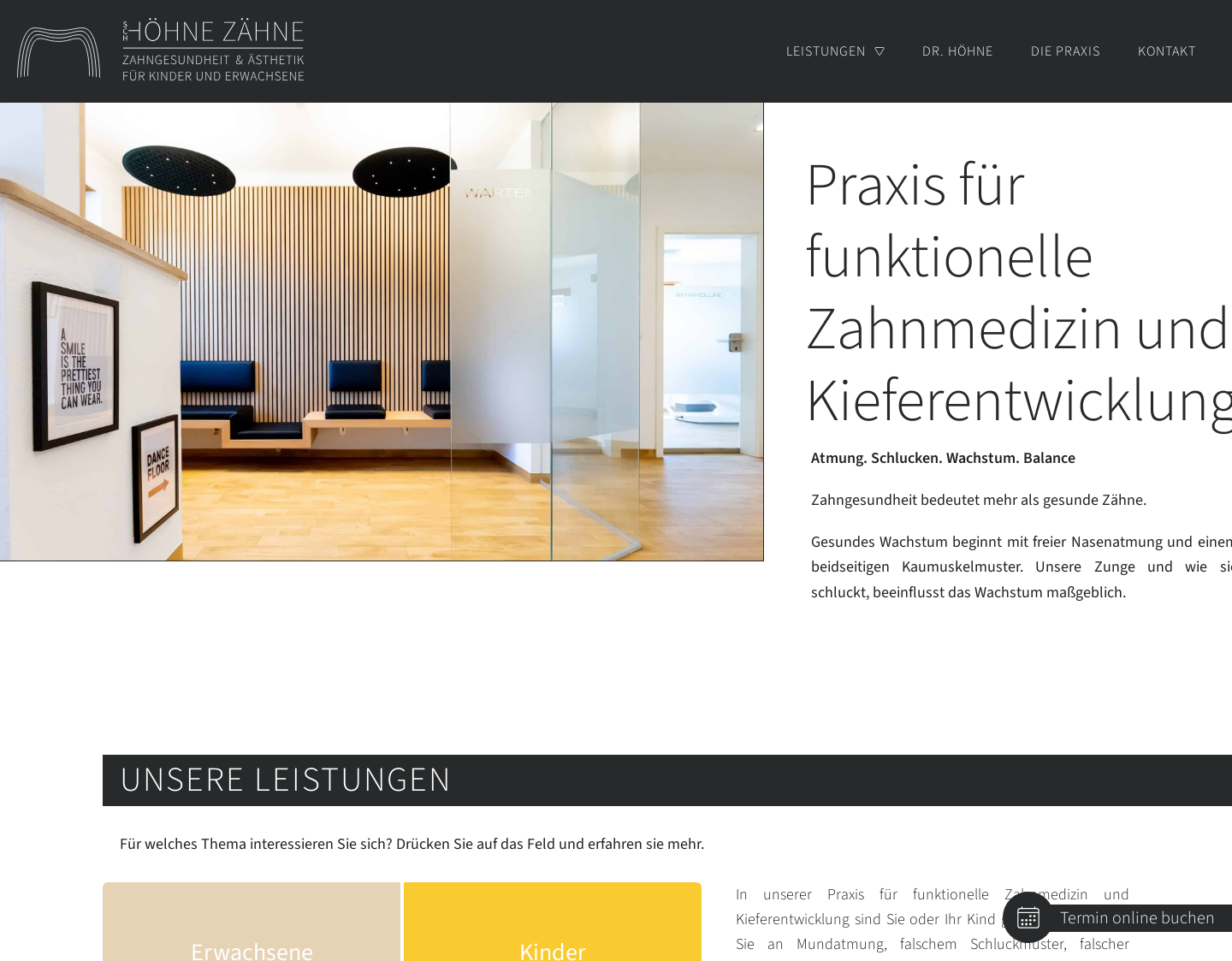 Aktuelle Website-Vorschau von Dr. Julia Höhne