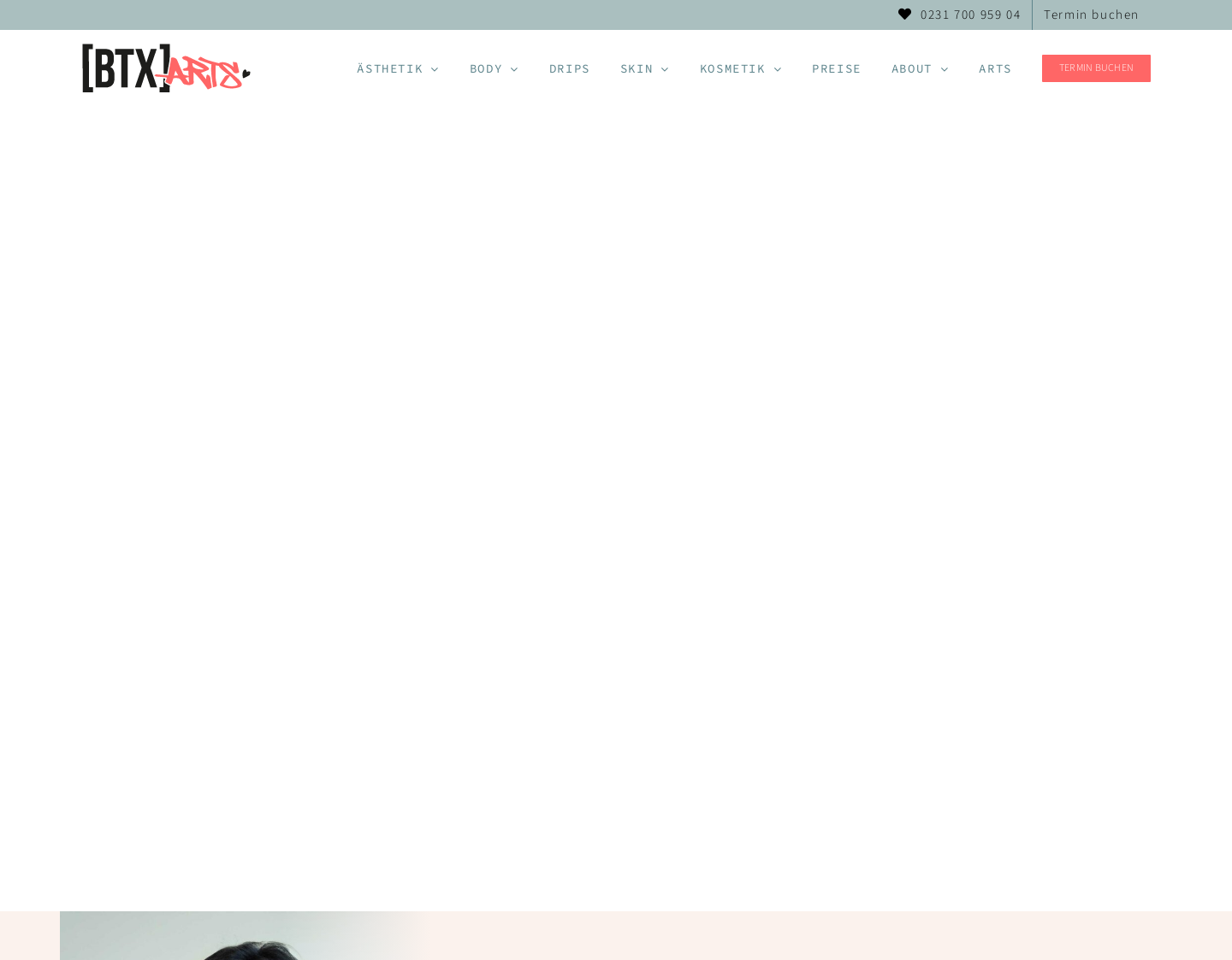 Aktuelle Website-Vorschau von BTX Arts – Privatpraxis für Ästhetische Medizin