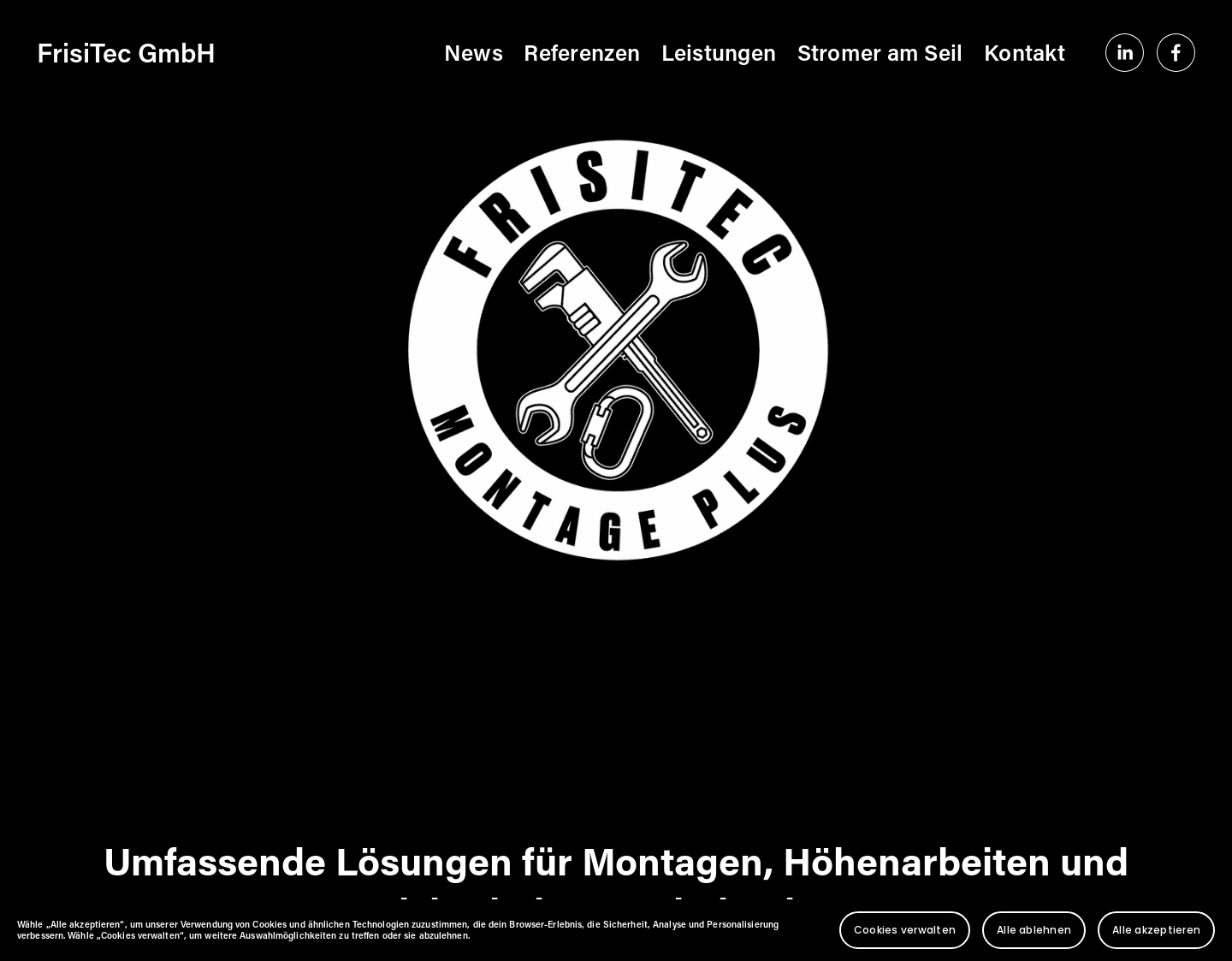Aktuelle Website-Vorschau von Montagen in der Höhe