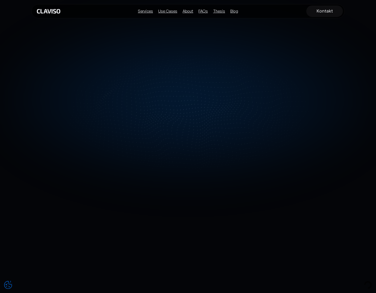 Aktuelle Website-Vorschau von Claviso