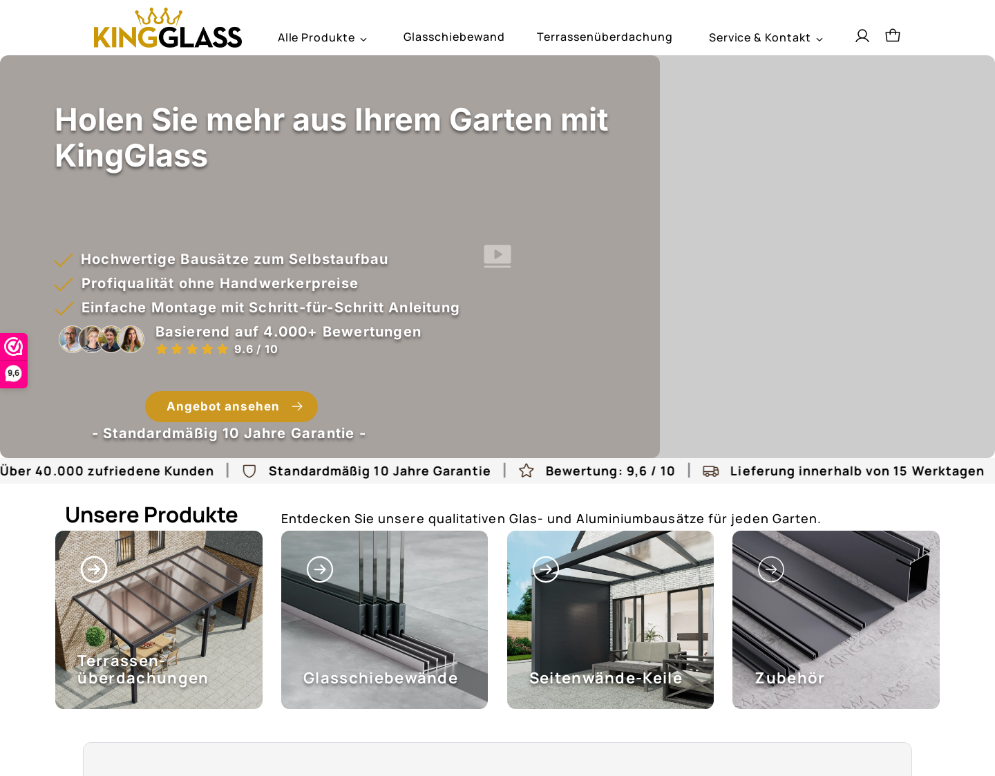 Aktuelle Website-Vorschau von King Glass B.V.