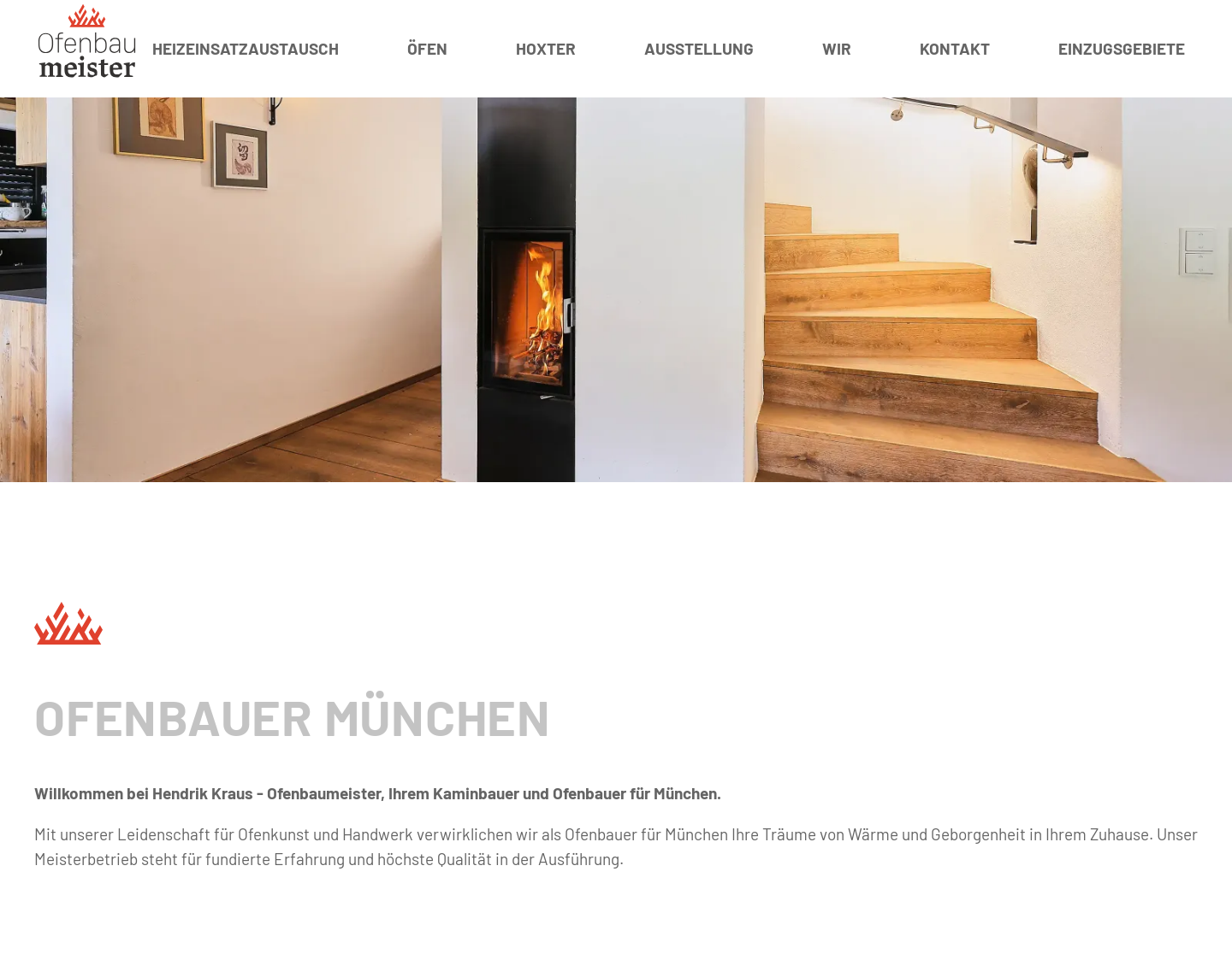 Aktuelle Website-Vorschau von Ofenbauer München