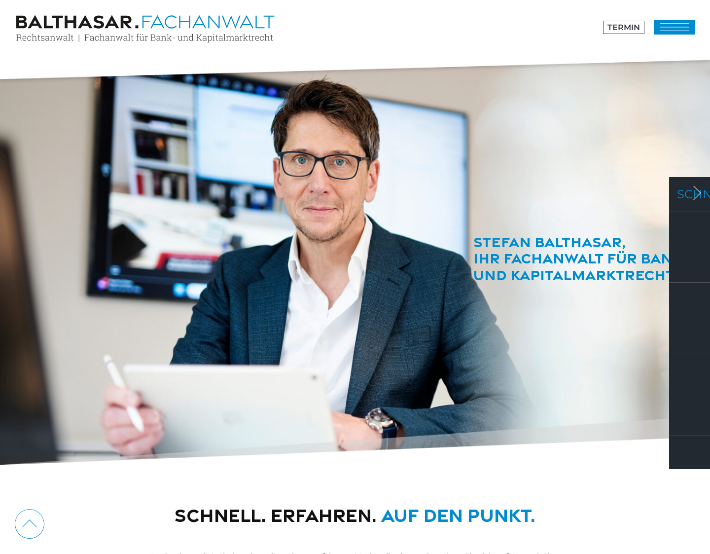 Aktuelle Website-Vorschau von Kanzlei Balthasar
