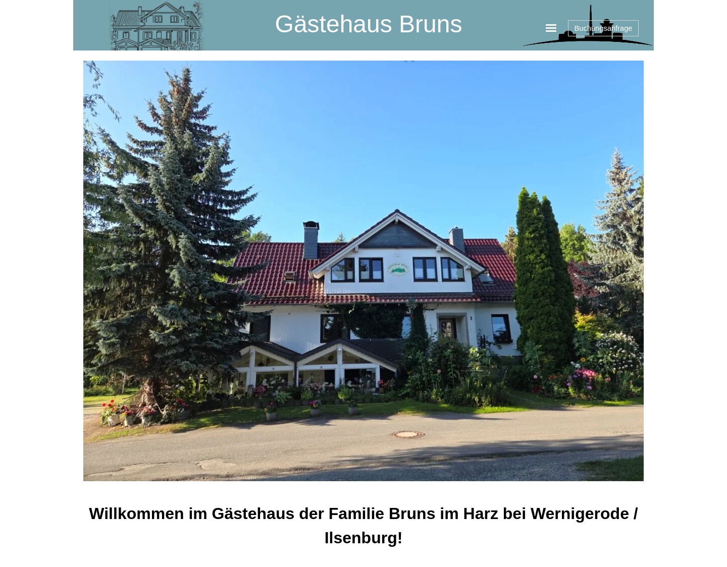 Aktuelle Website-Vorschau von Gästehaus Bruns