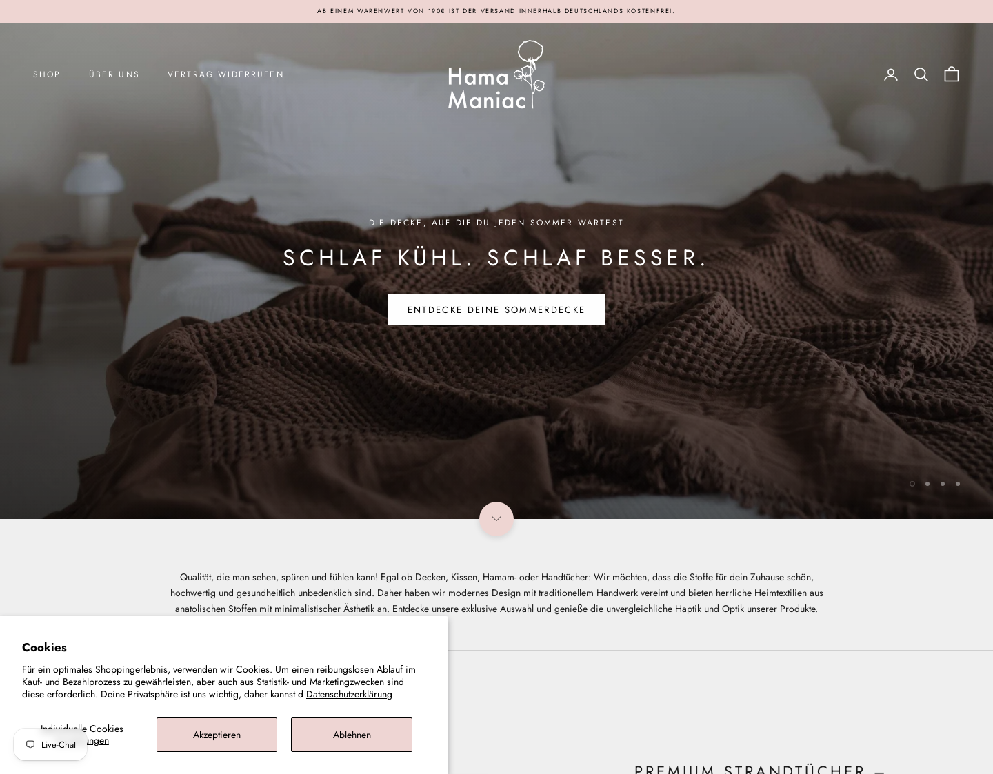 Aktuelle Website-Vorschau von Celik Trade - HamaManiac