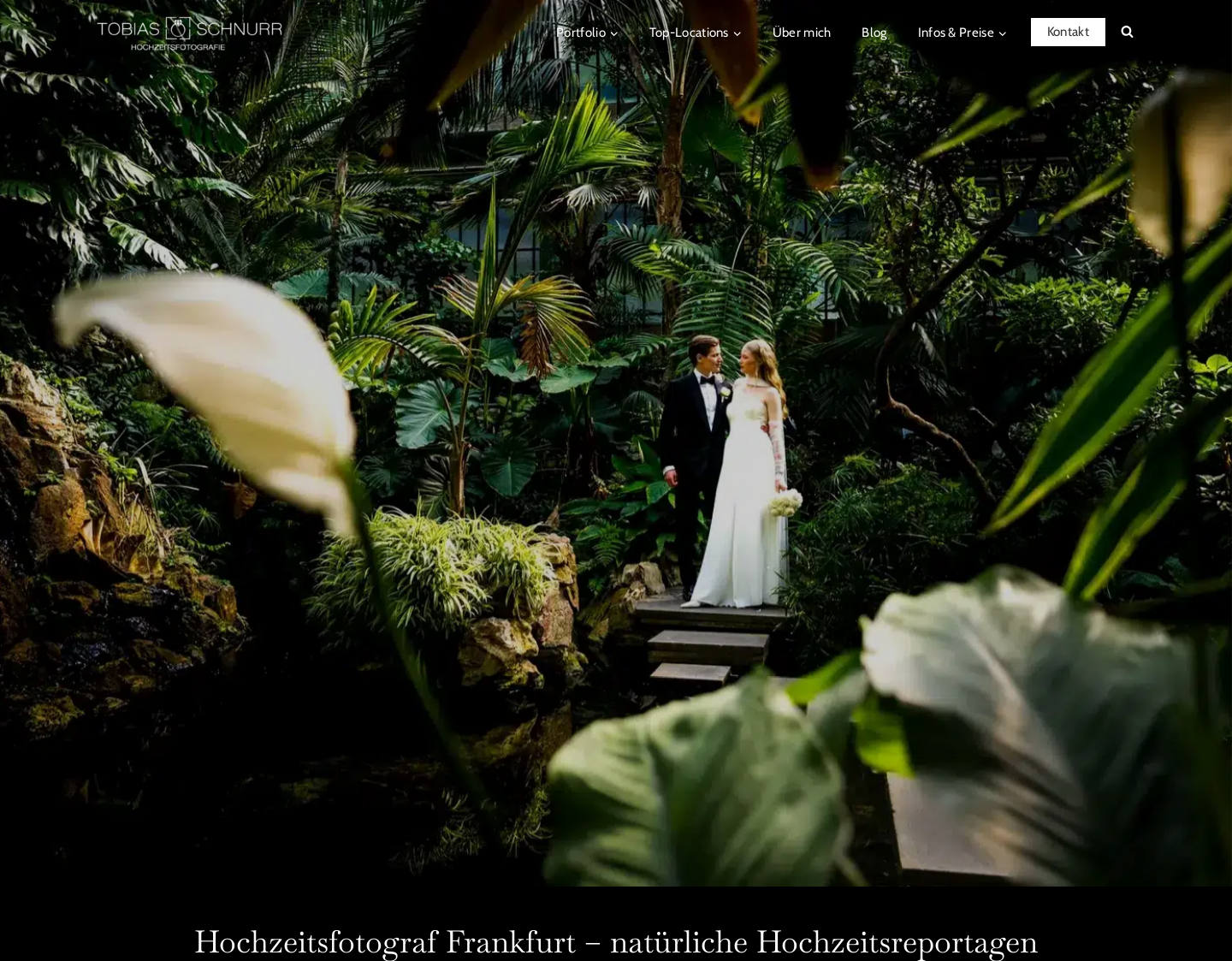 Aktuelle Website-Vorschau von Tobias Schnurr Hochzeitsfotograf