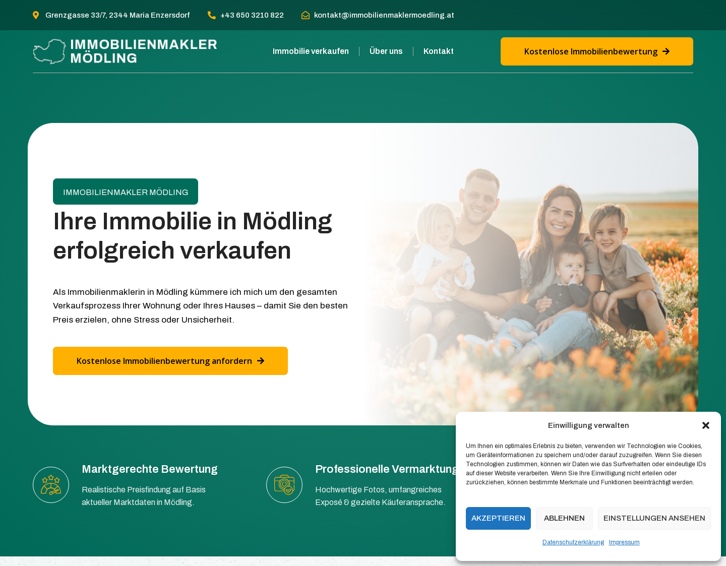 Aktuelle Website-Vorschau von Meleschnig Immobilien GmbH
