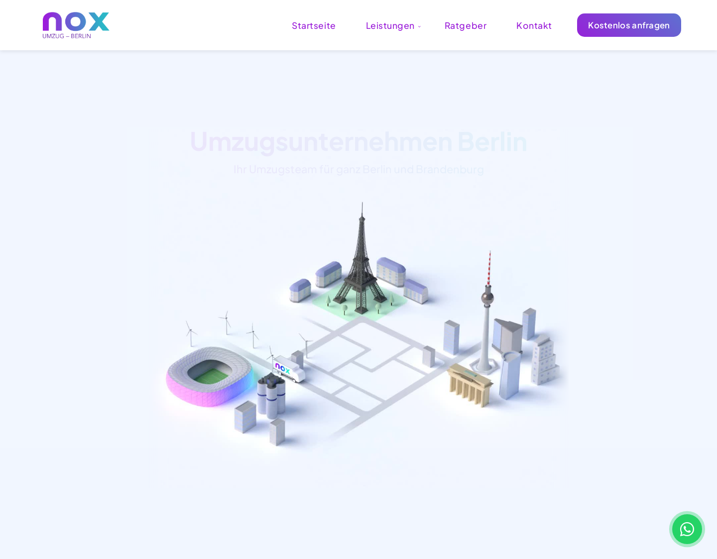 Aktuelle Website-Vorschau von NOX Dienstleistungen GmbH
