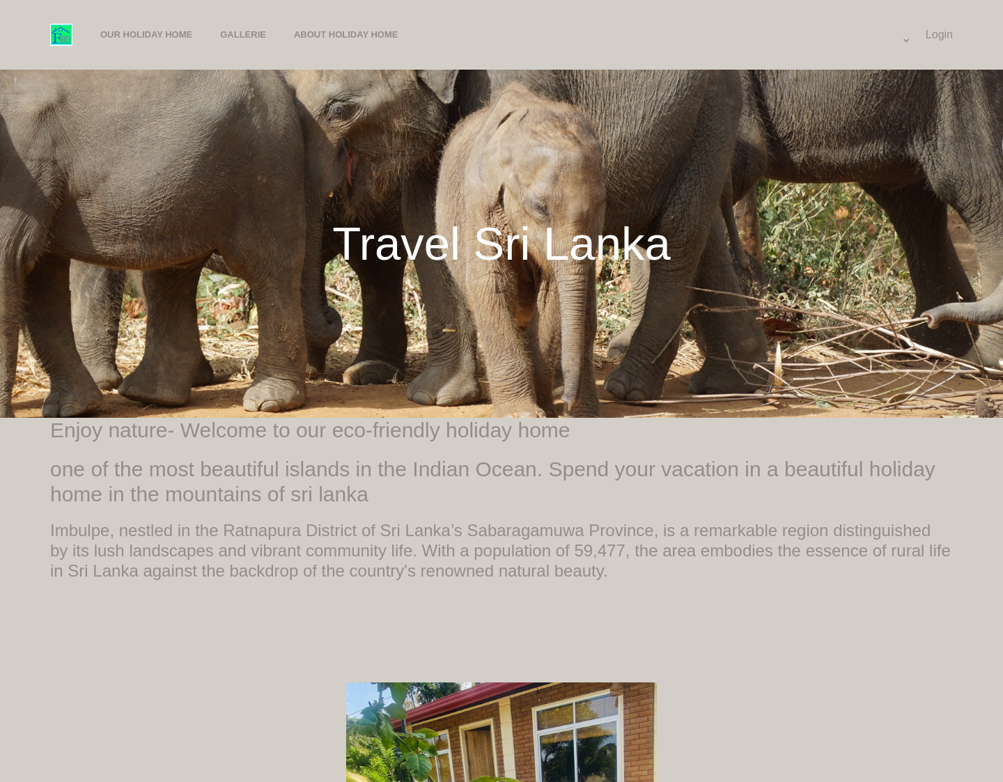 Aktuelle Website-Vorschau von Willkommen in unserem umweltfreundlichen Ferienhaus in Bergen Sri Lanka