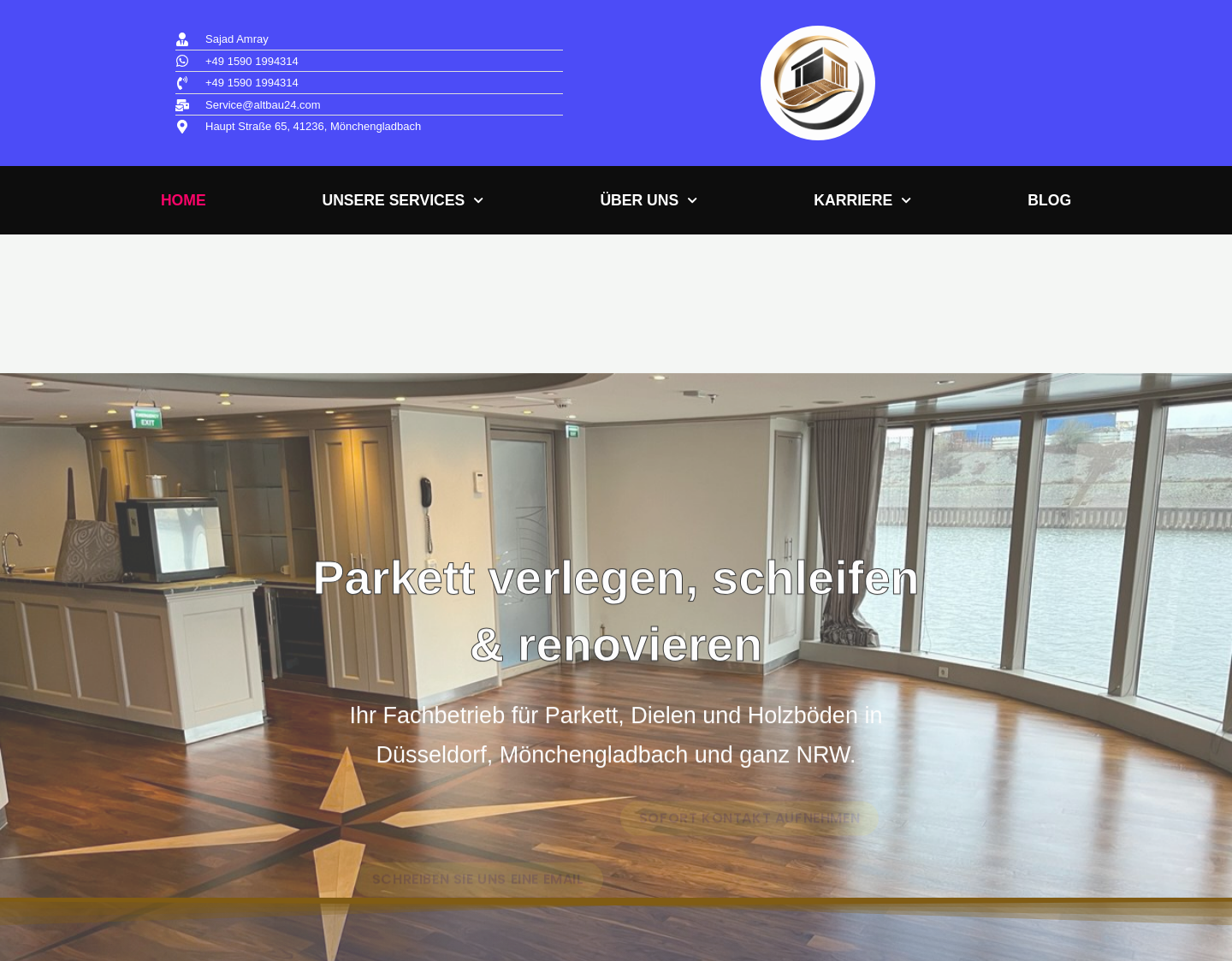 Aktuelle Website-Vorschau von Altbau
