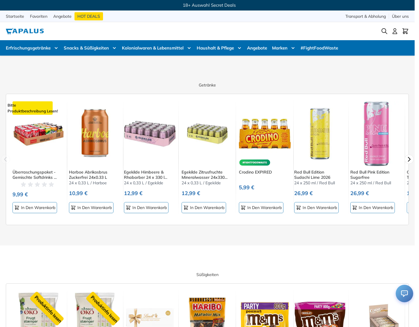 Aktuelle Website-Vorschau von Capalus
