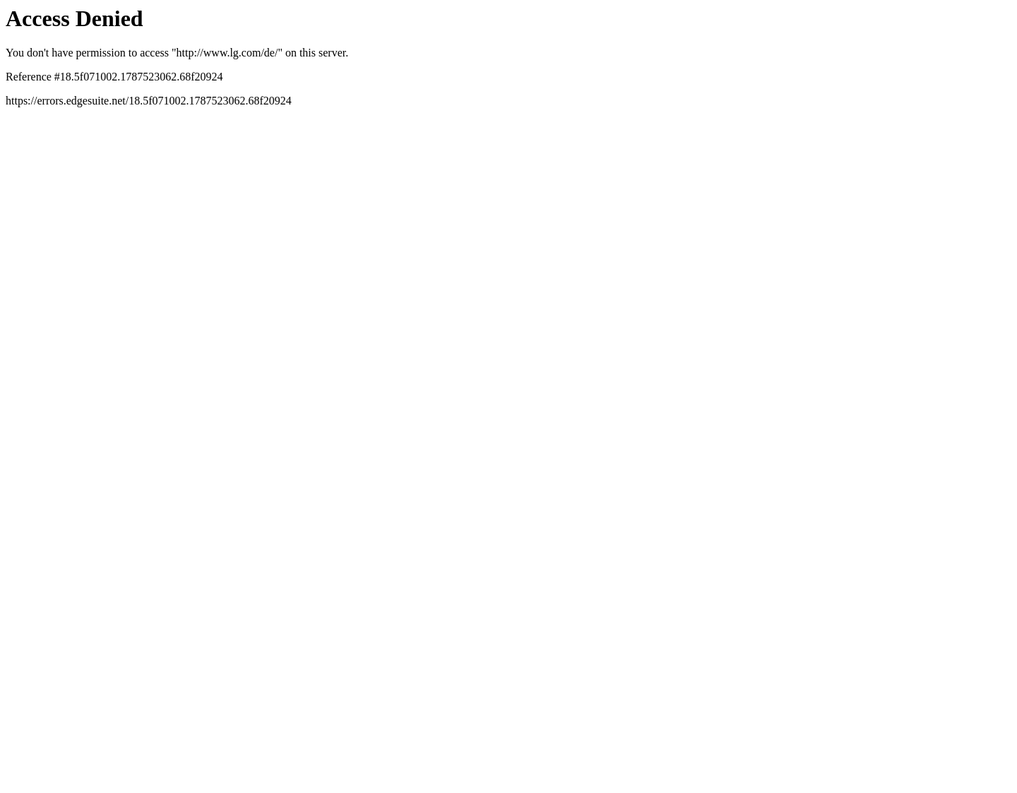 Aktuelle Website-Vorschau von LG Electronics Schweiz - TV/Audio/Video,