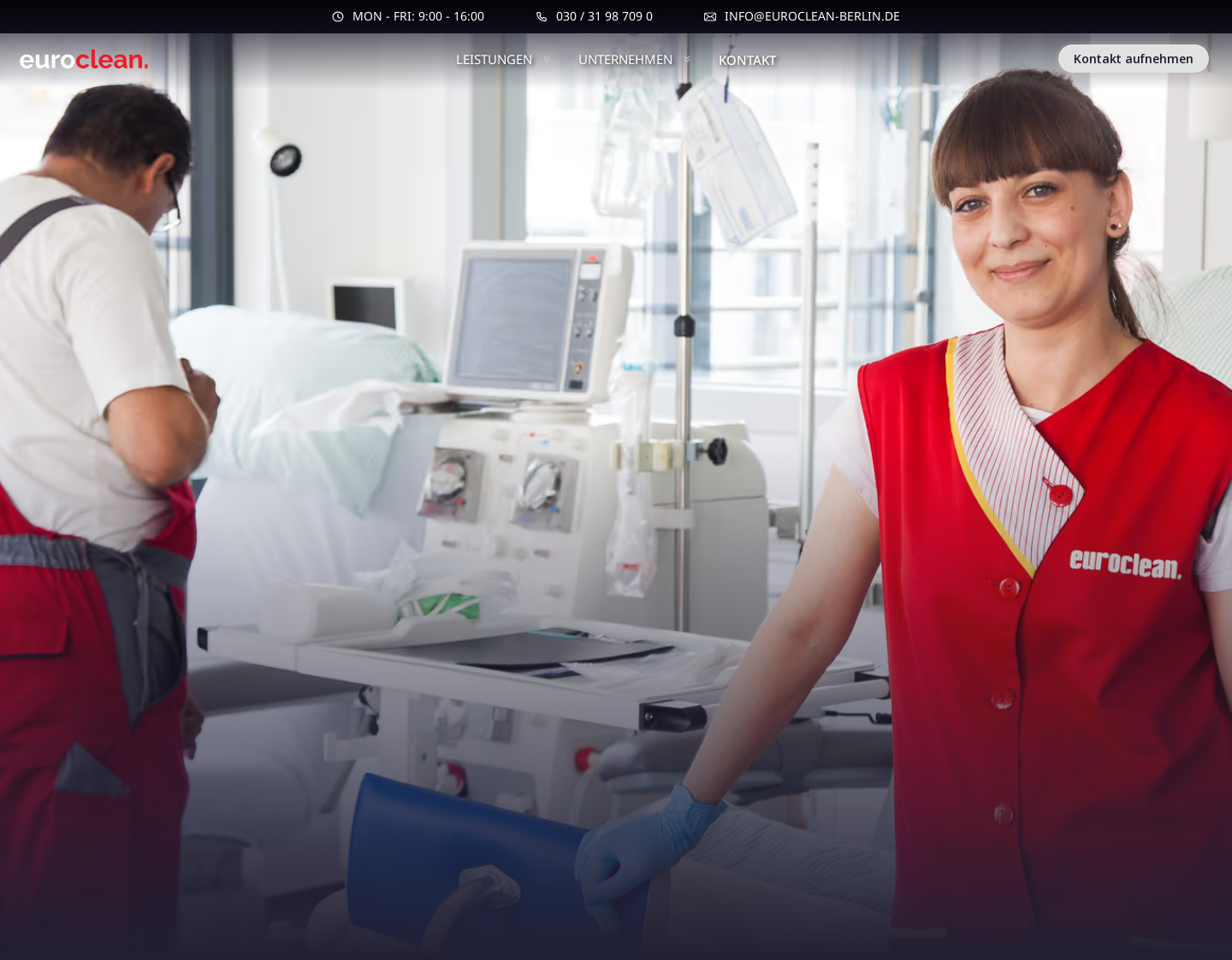 Aktuelle Website-Vorschau von Professionelle Gebäudereinigung Berlin