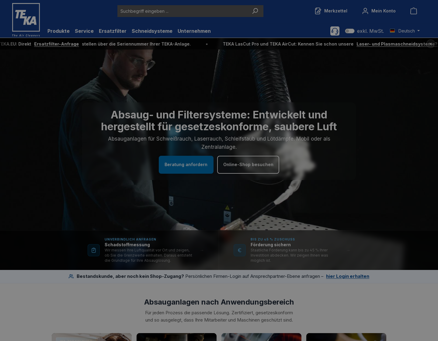 Aktuelle Website-Vorschau von Schweißrauch