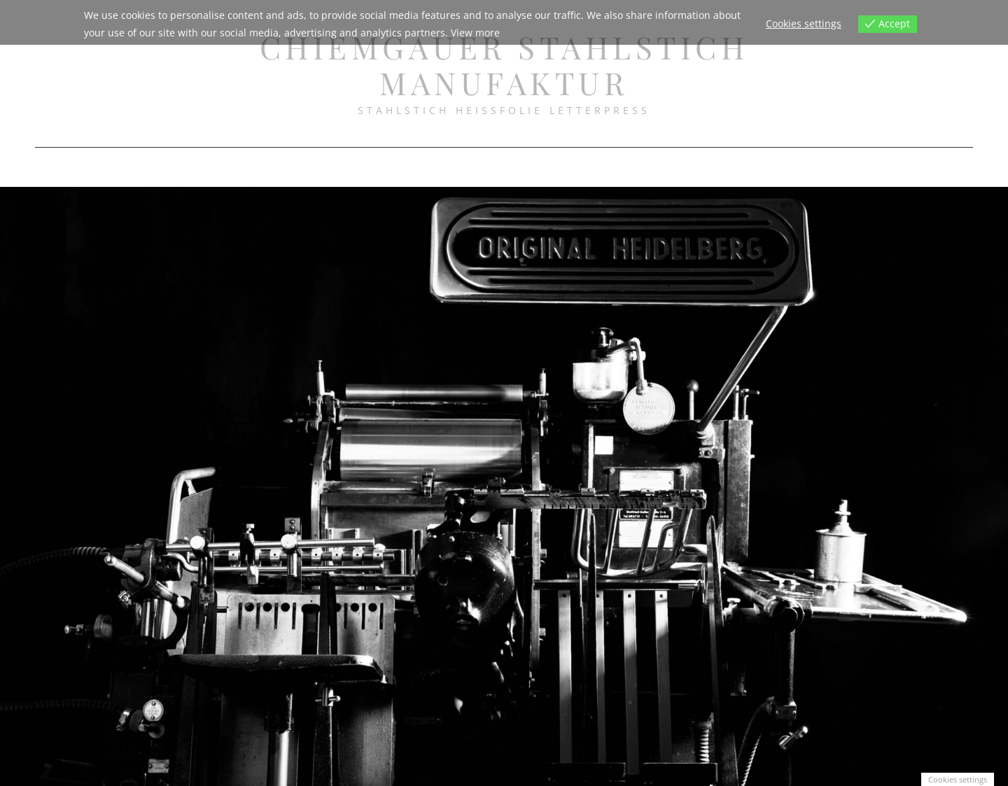 Aktuelle Website-Vorschau von Chiemgauer Stahlstich Manufaktur