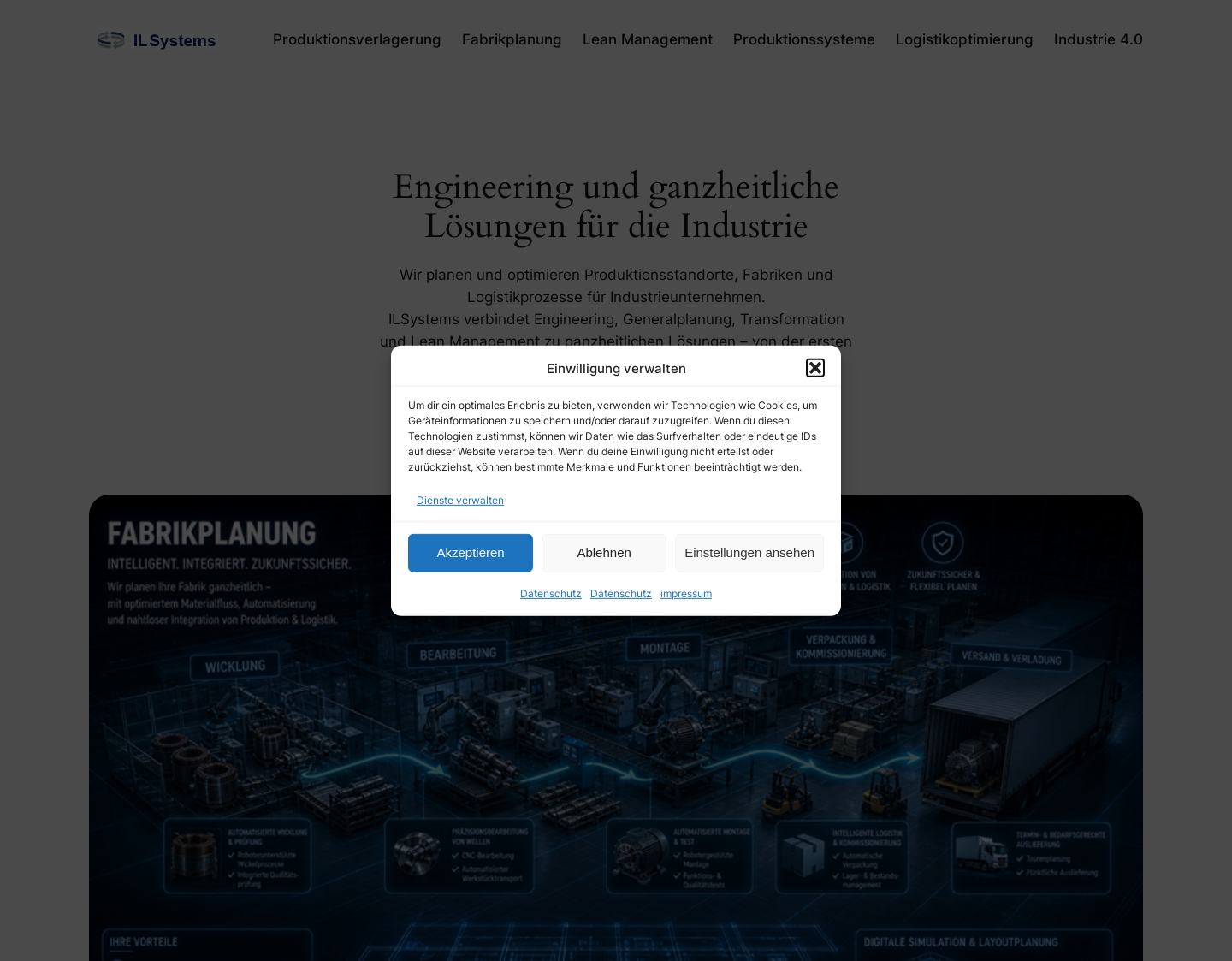 Aktuelle Website-Vorschau von Integrated Logistics Systems