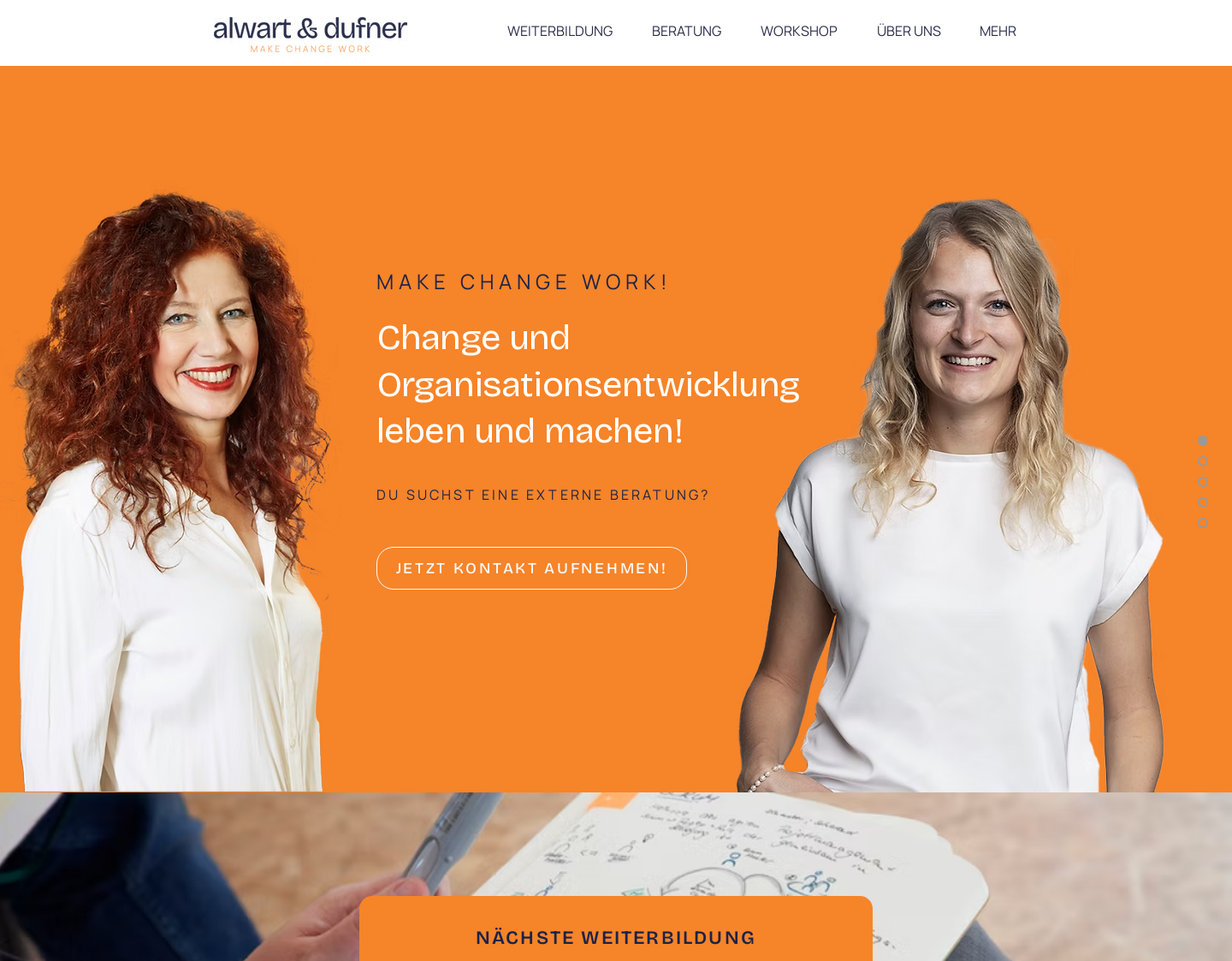 Aktuelle Website-Vorschau von Training für Führungskräfte
