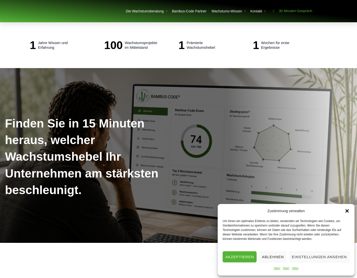 Aktuelle Website-Vorschau von Kalkbrenner-Unternehmensberatung