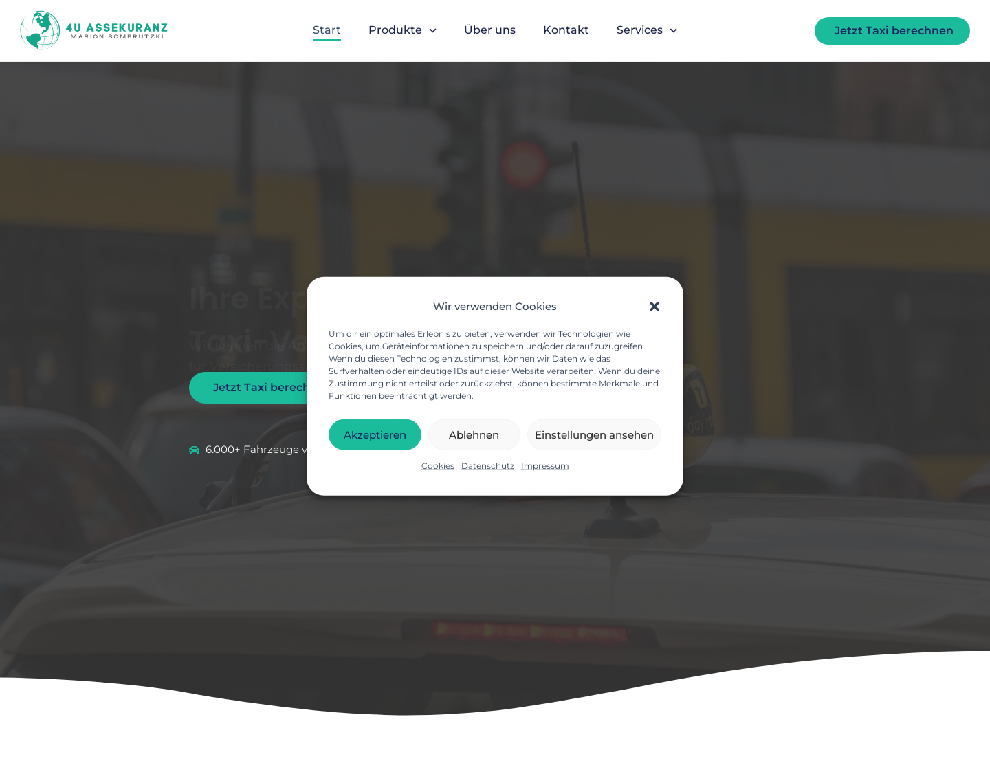 Aktuelle Website-Vorschau von 4 U Assekuranzmakler