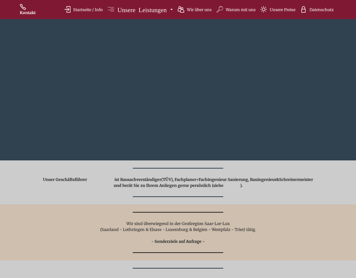 Aktuelle Website-Vorschau von BauPlanTec-Ing.,Bausachverst.&Planer