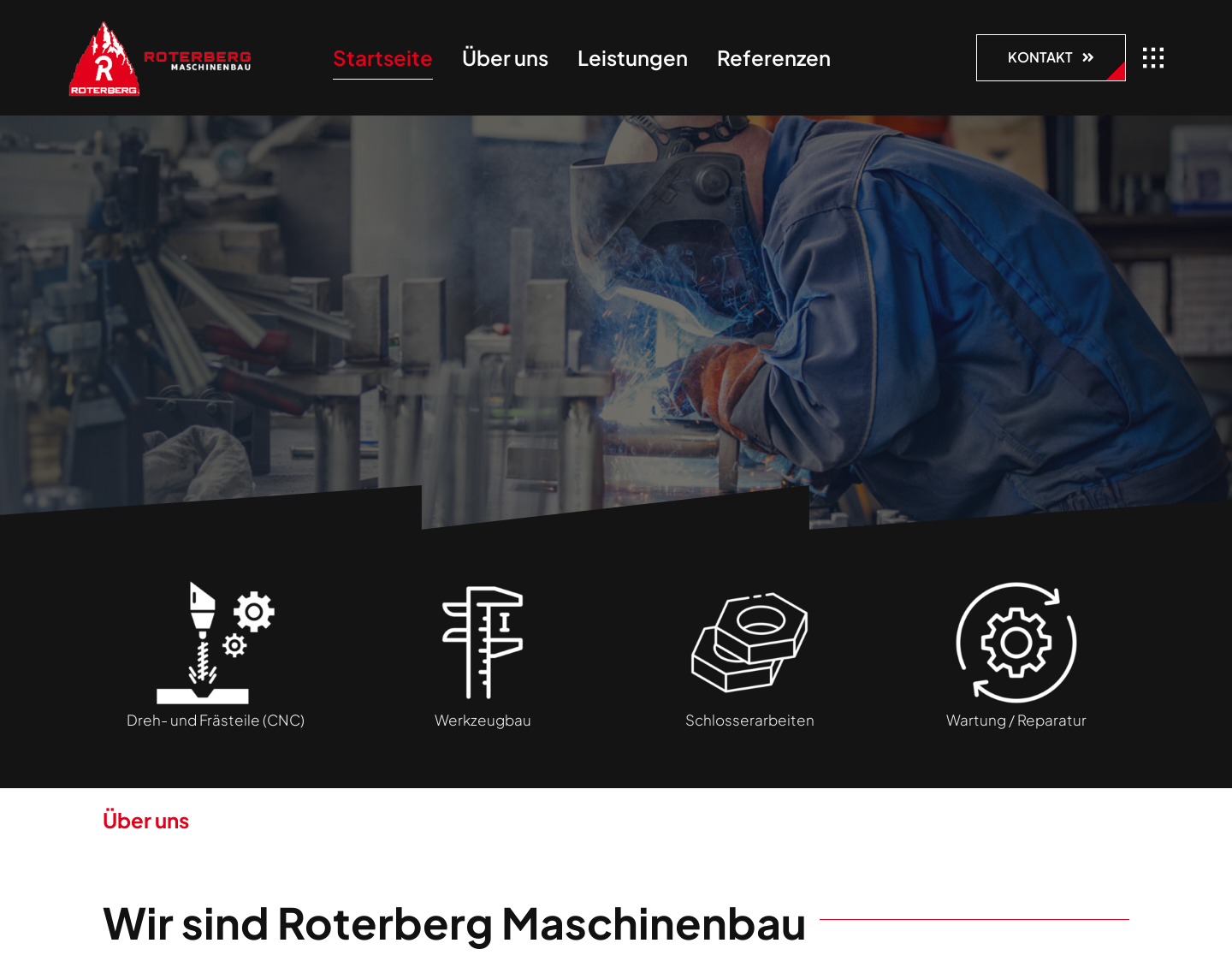 Aktuelle Website-Vorschau von Präzisionswerkzeug und Spezialmaschinen