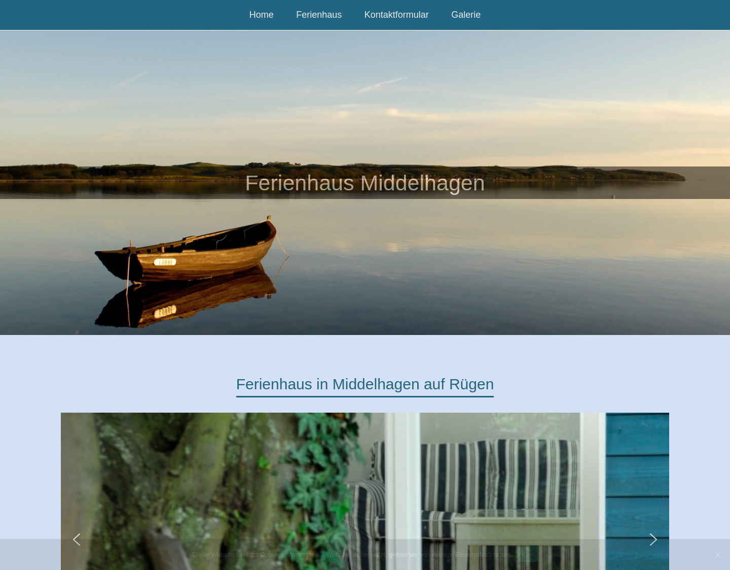 Aktuelle Website-Vorschau von Ferienhaus Middelhagen