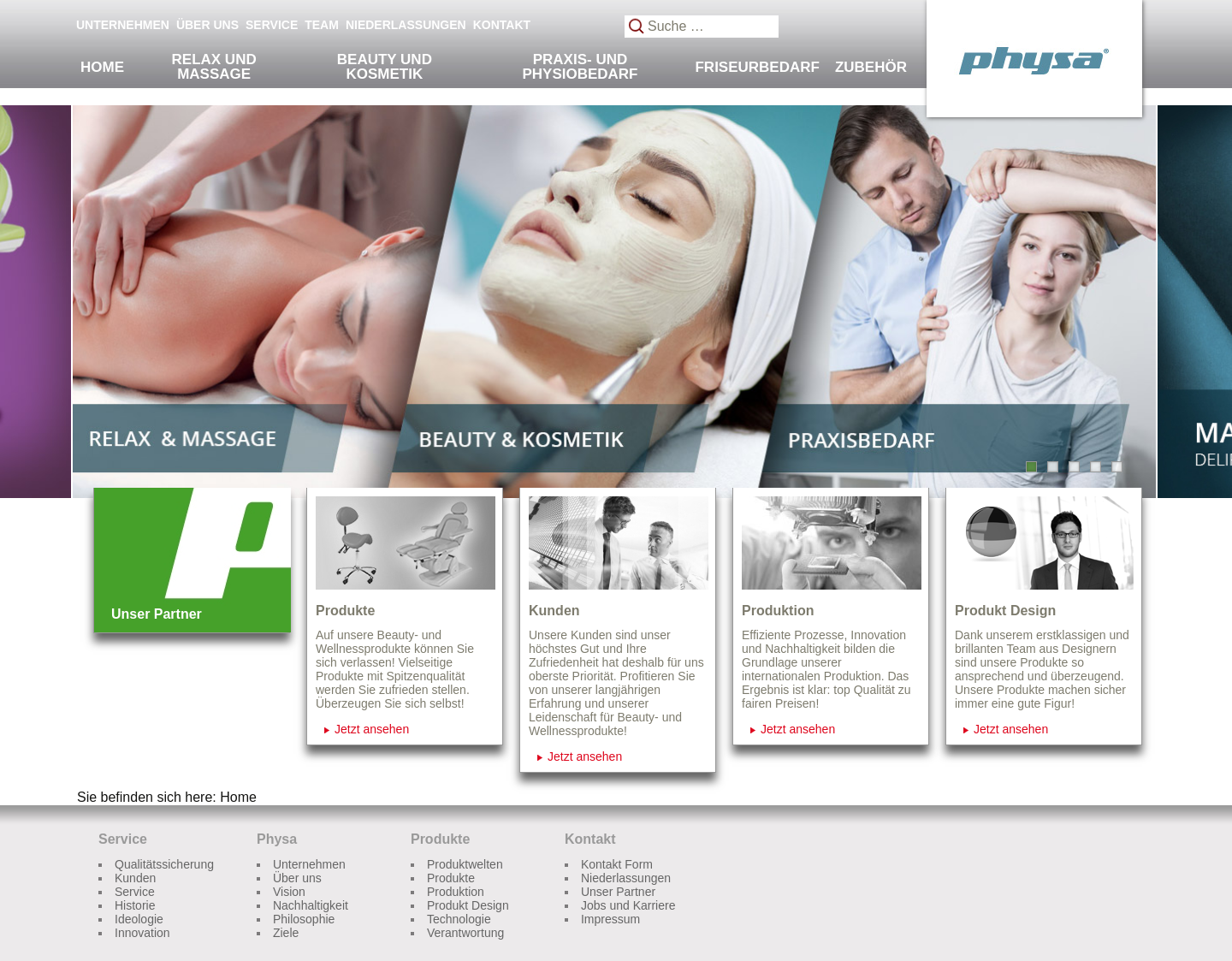 Aktuelle Website-Vorschau von Günstige professionelle Massageliegen