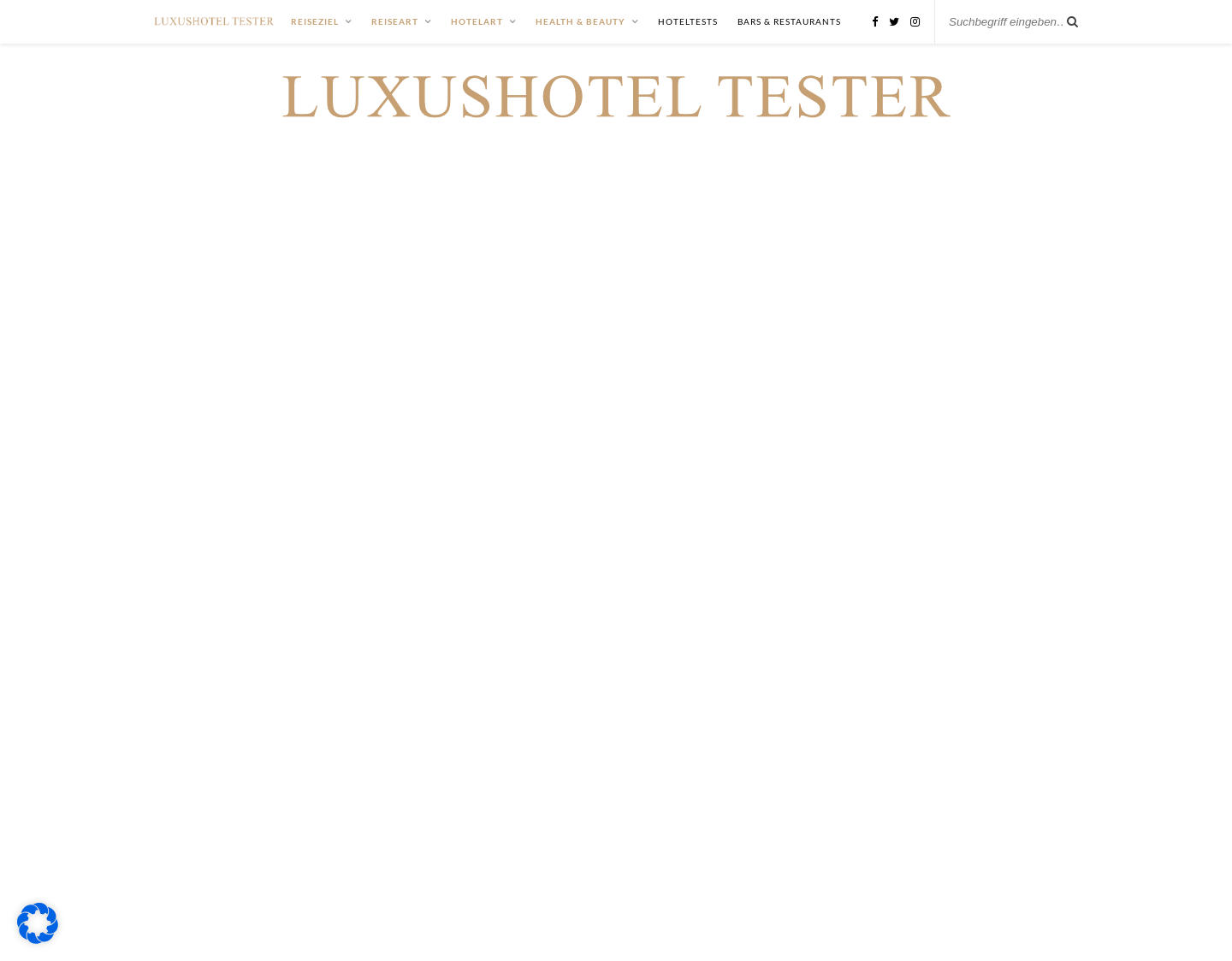 Aktuelle Website-Vorschau von Luxushotel-Tester