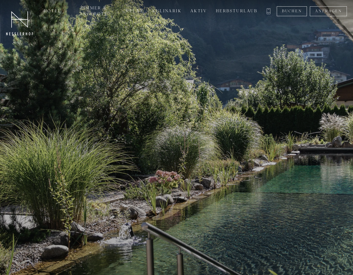 Aktuelle Website-Vorschau von Hotel Nesslerhof