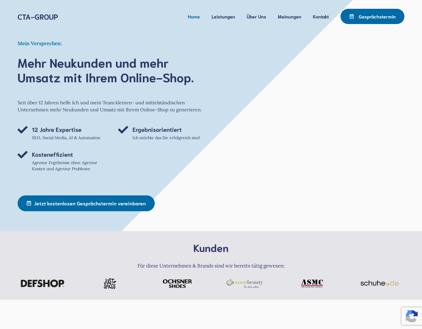 Aktuelle Website-Vorschau von cta group werbeagentur druckerei