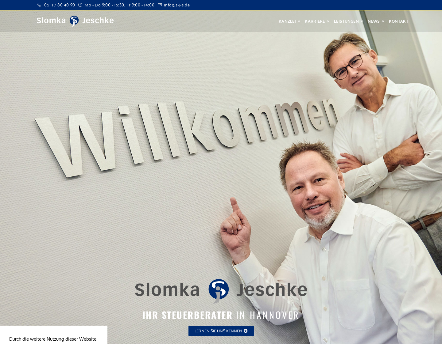 Aktuelle Website-Vorschau von Steuerberatung Jürgen Jeschke
