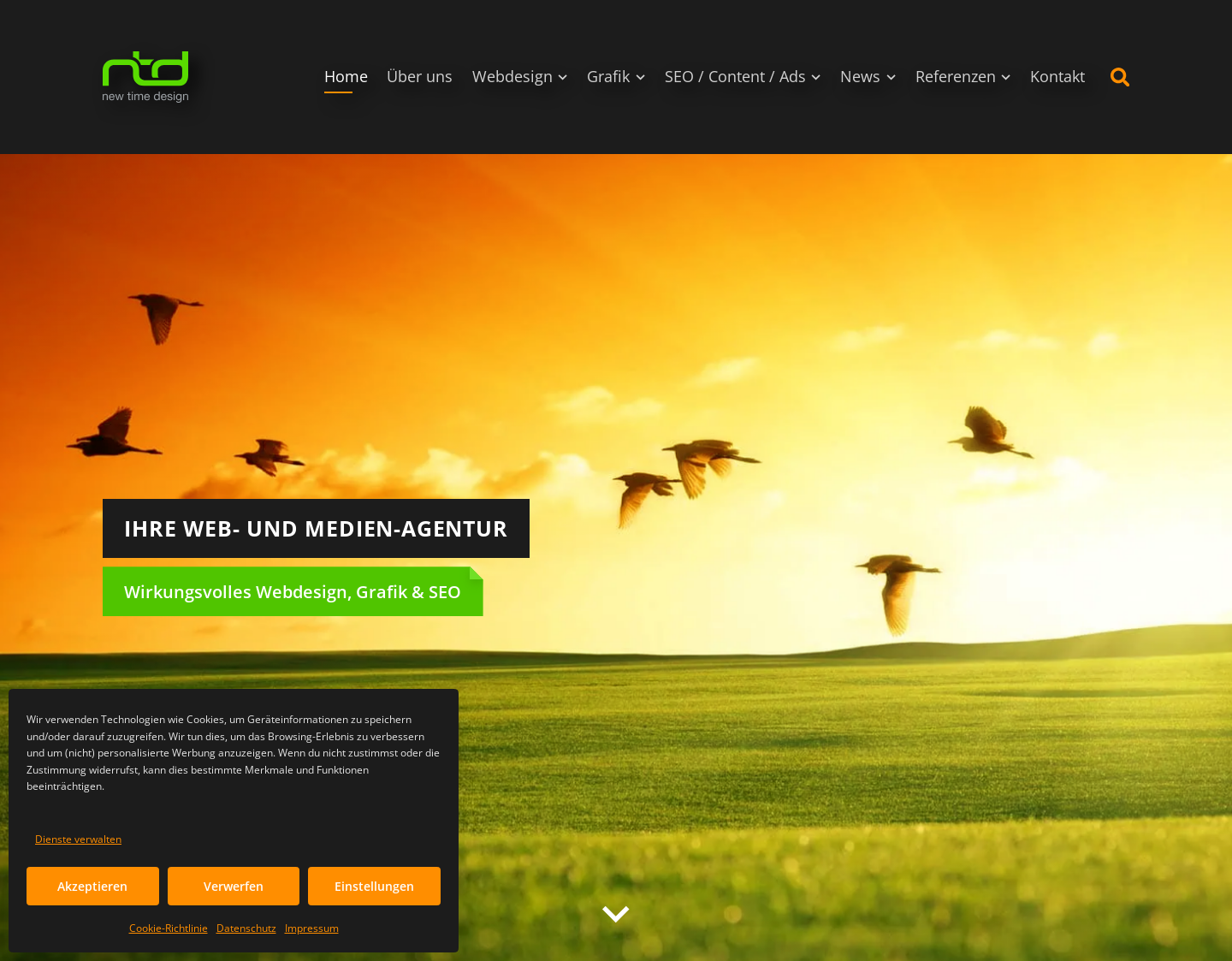 Aktuelle Website-Vorschau von Social Media Marketing