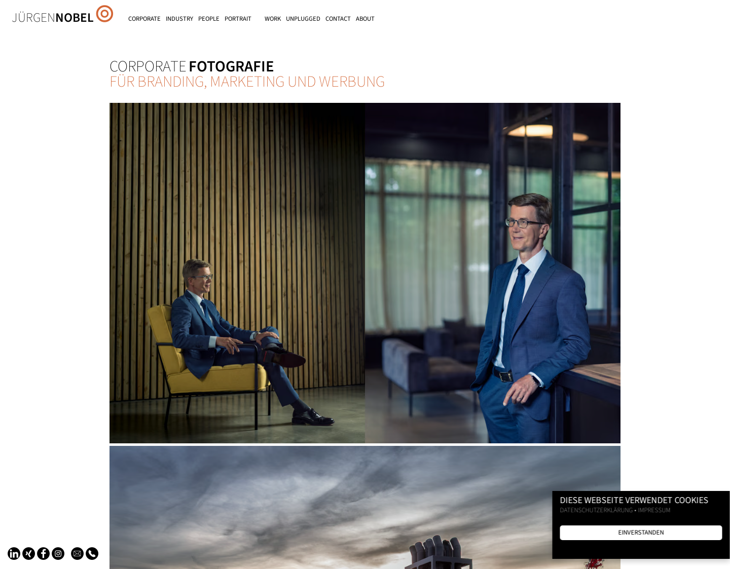Aktuelle Website-Vorschau von Photographie Jürgen Nobel