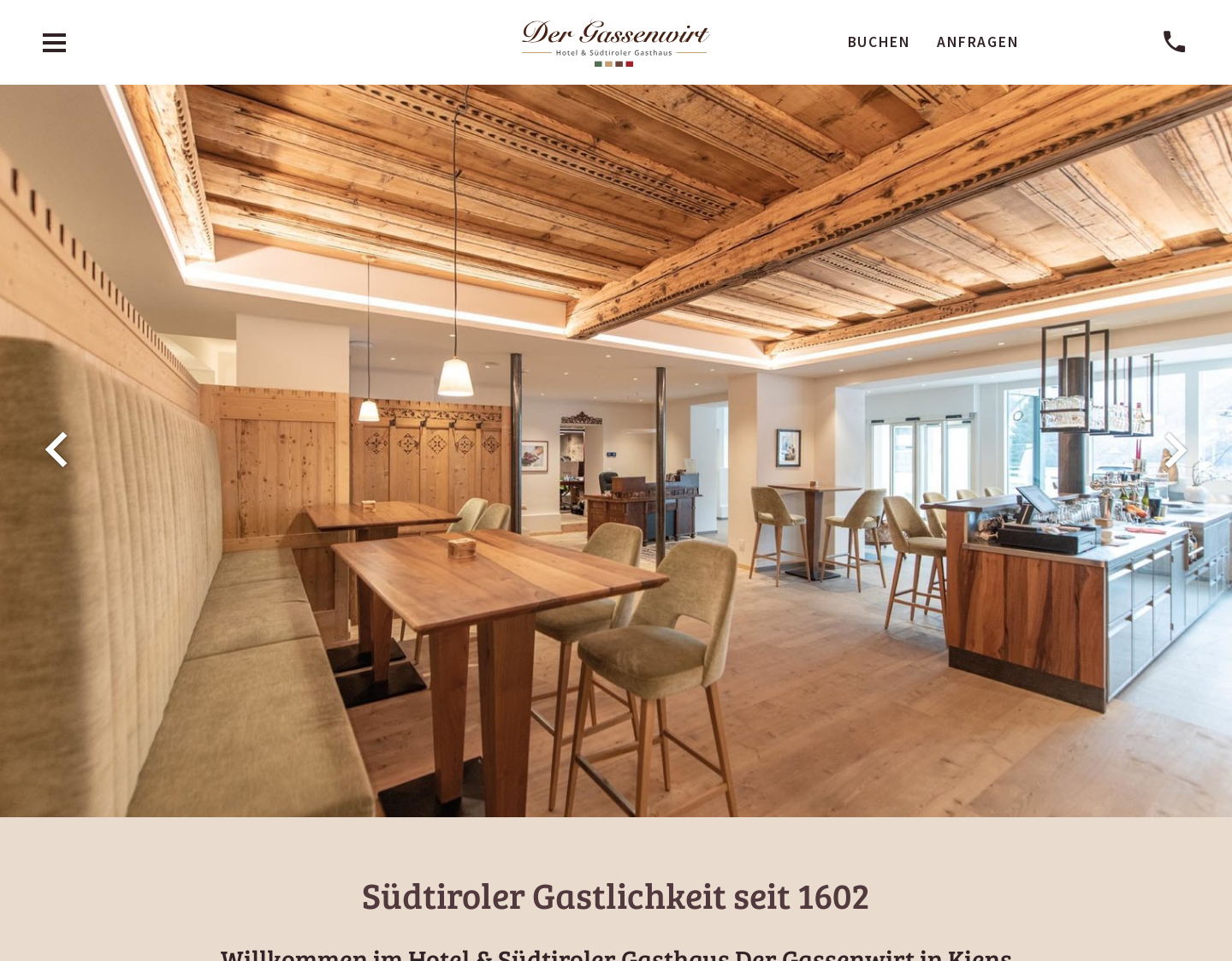 Aktuelle Website-Vorschau von Hotel in Pustertal/ Südtirol