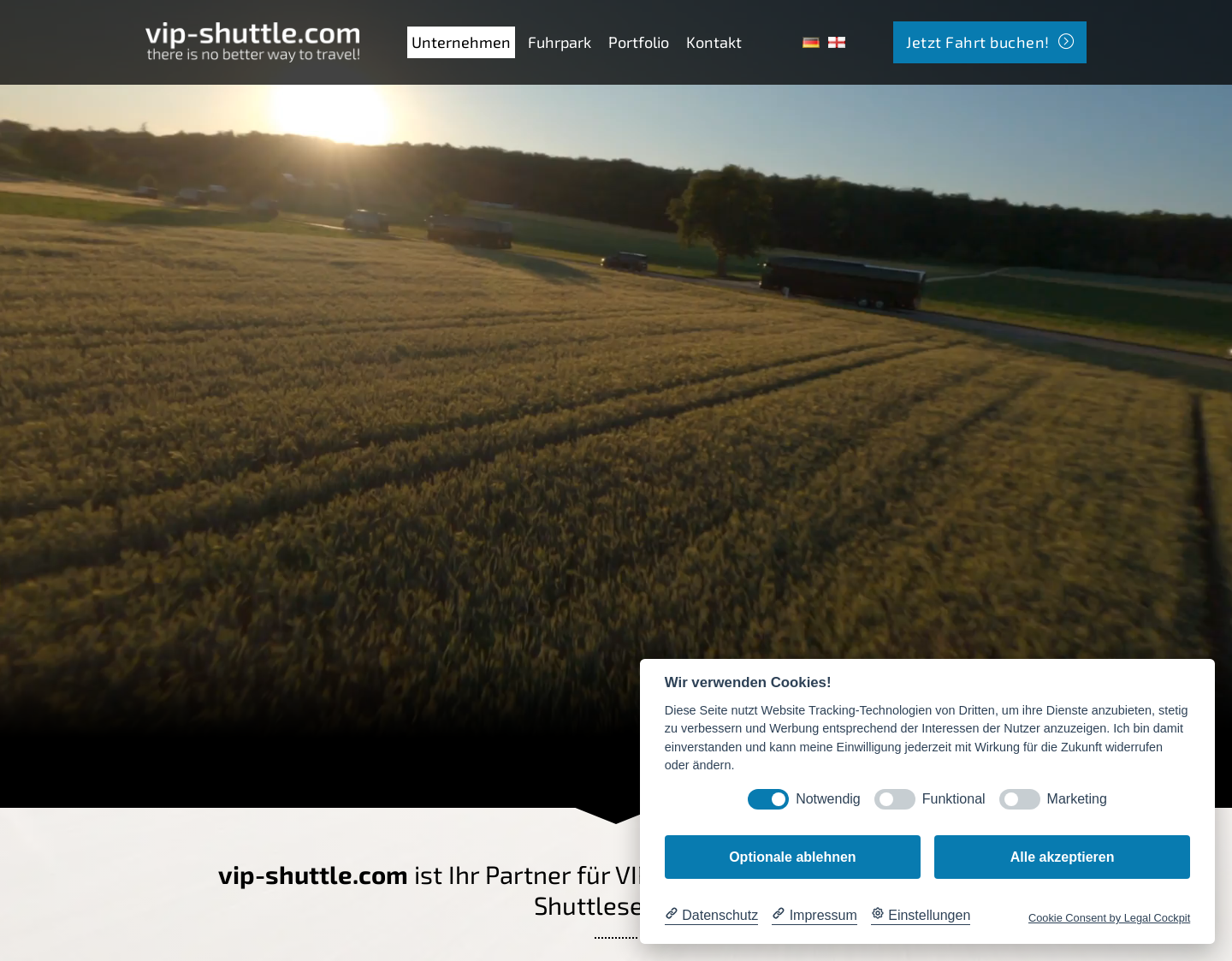 Aktuelle Website-Vorschau von Schnizler (Busservice und Eventshuttle)