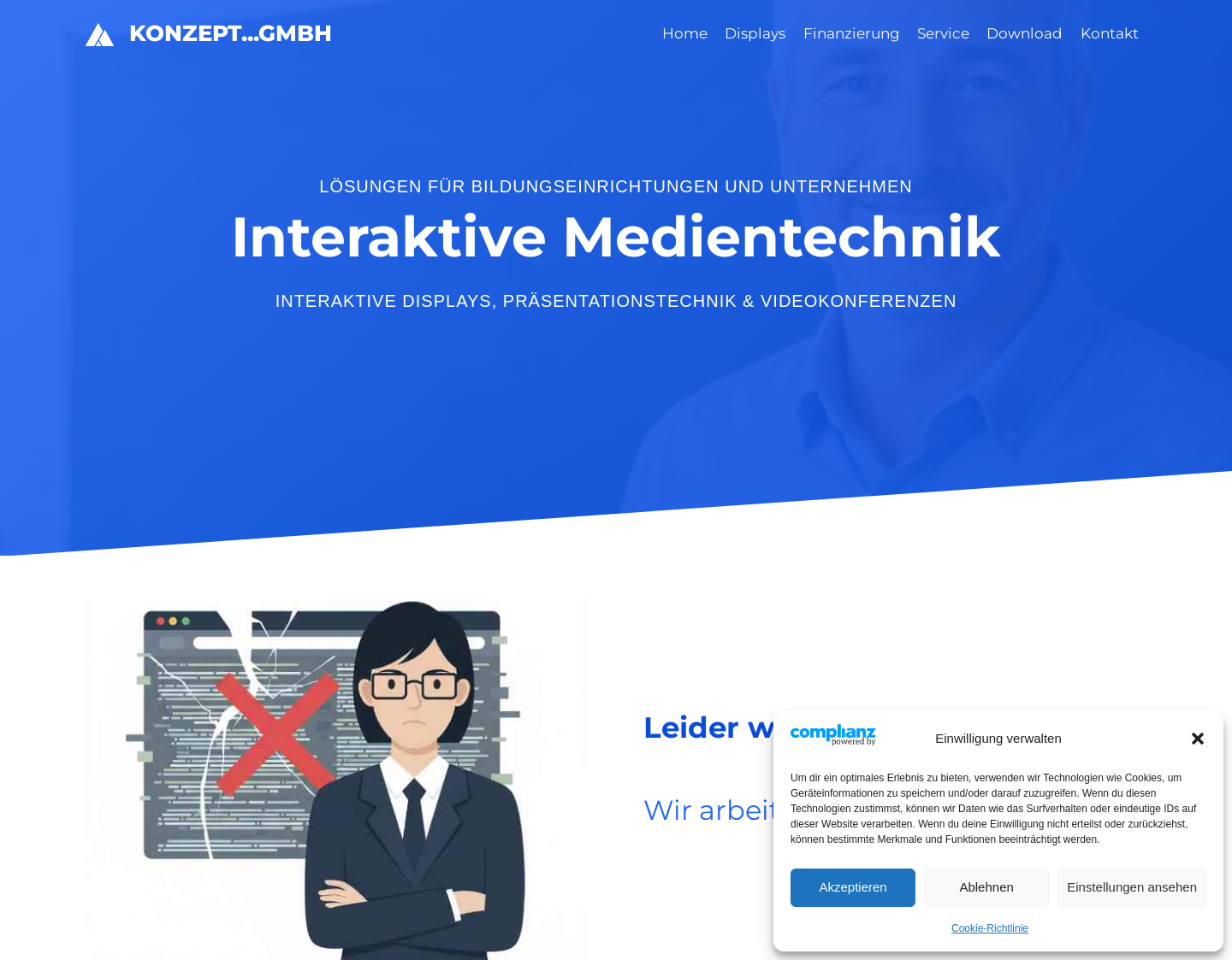 Aktuelle Website-Vorschau von Interaktive Medien für Schule