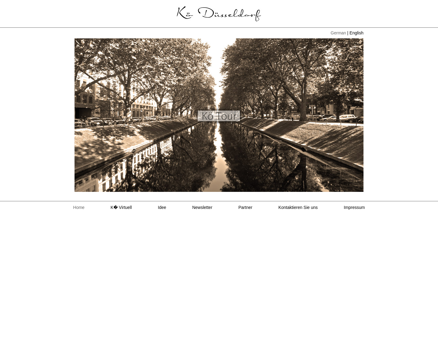 Aktuelle Website-Vorschau von Die Königsallee von Düsseldorf