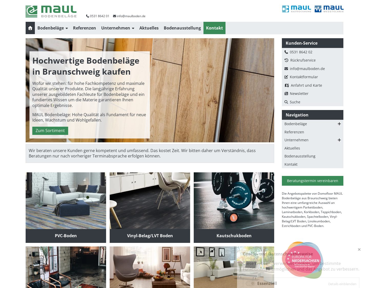 Aktuelle Website-Vorschau von Trocknung Braunschweig