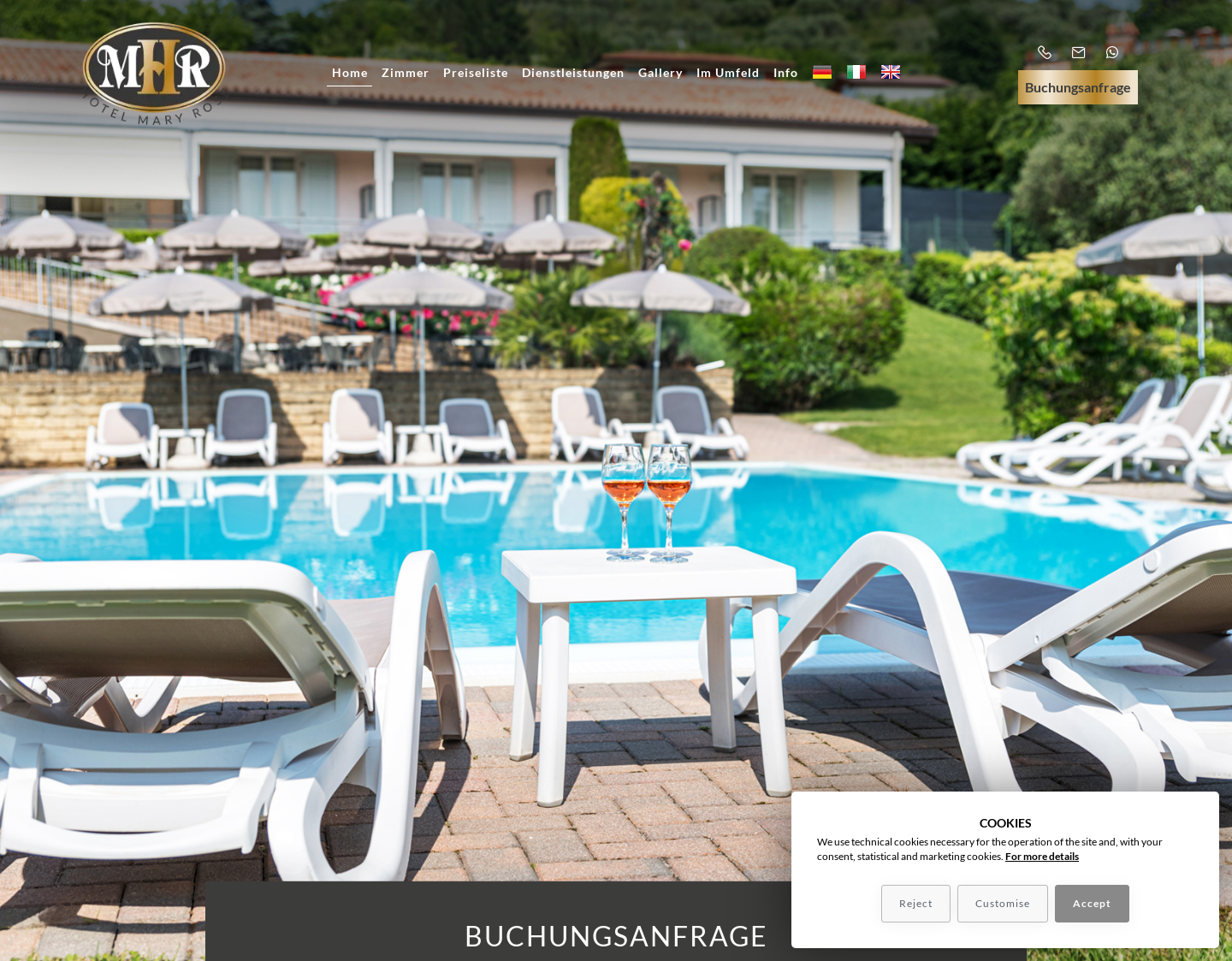 Aktuelle Website-Vorschau von hotel lazise