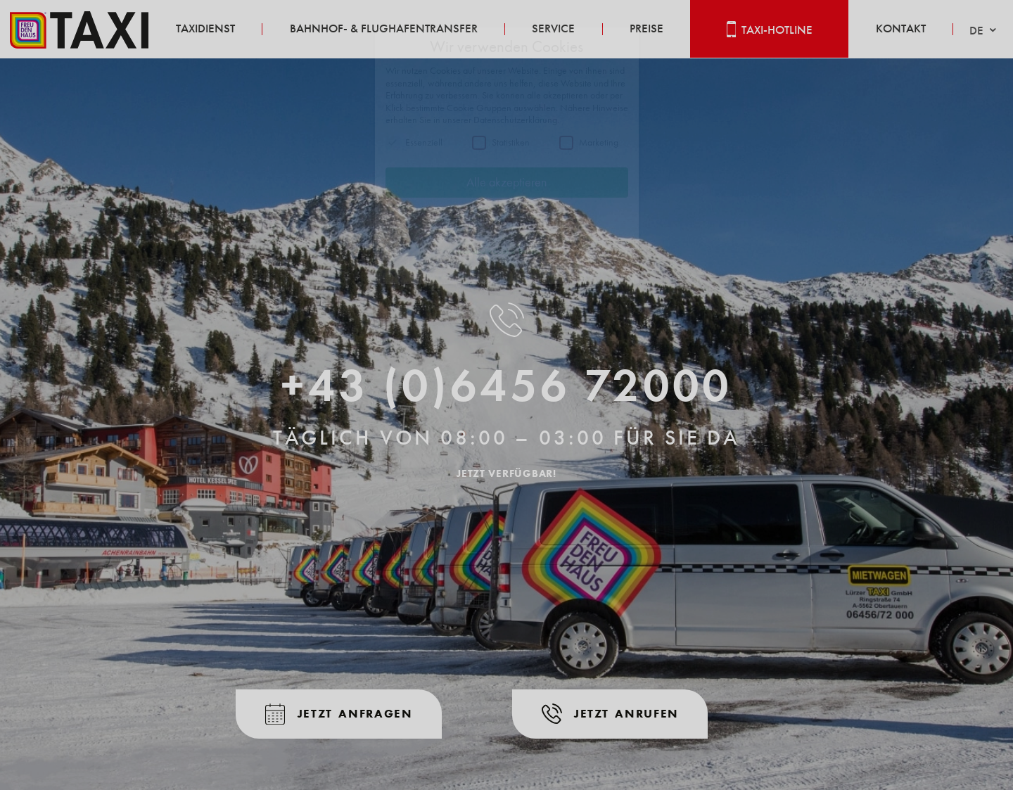 Aktuelle Website-Vorschau von Taxi Freudenhaus in Obertauern