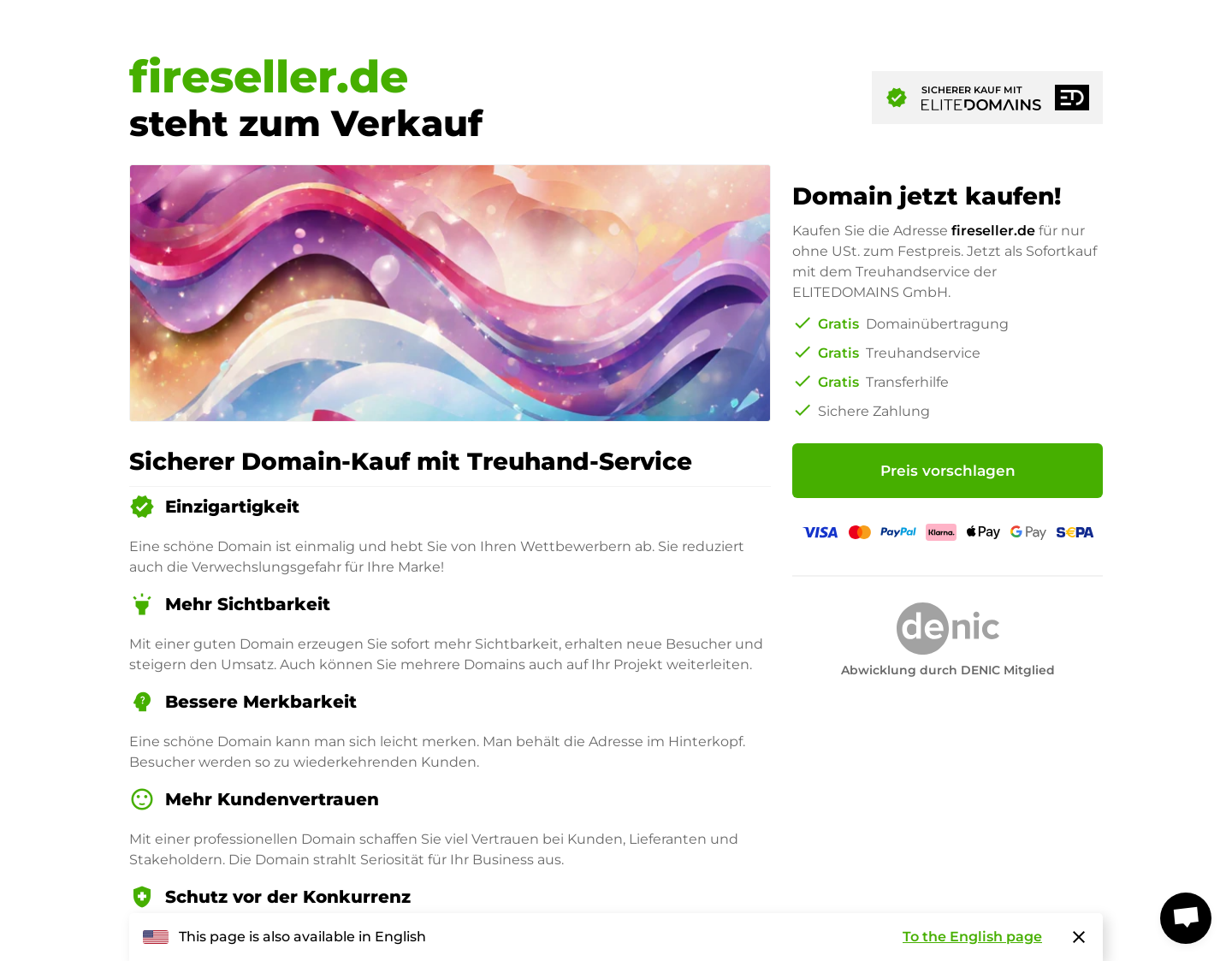 Aktuelle Website-Vorschau von Gartenfackeln im edlen Design
