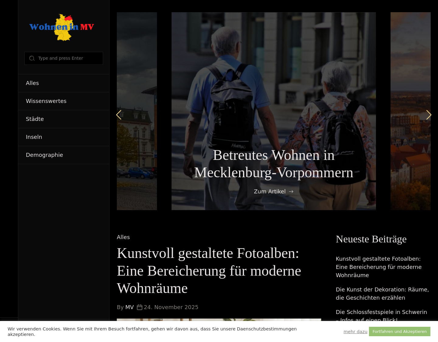 Aktuelle Website-Vorschau von Immobilien Mecklenburg Vorpommern