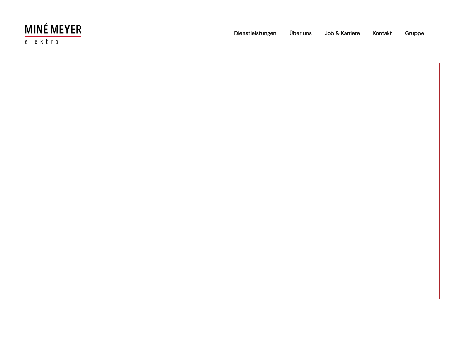 Aktuelle Website-Vorschau von Mine Meyer Elektro AG, Luzern