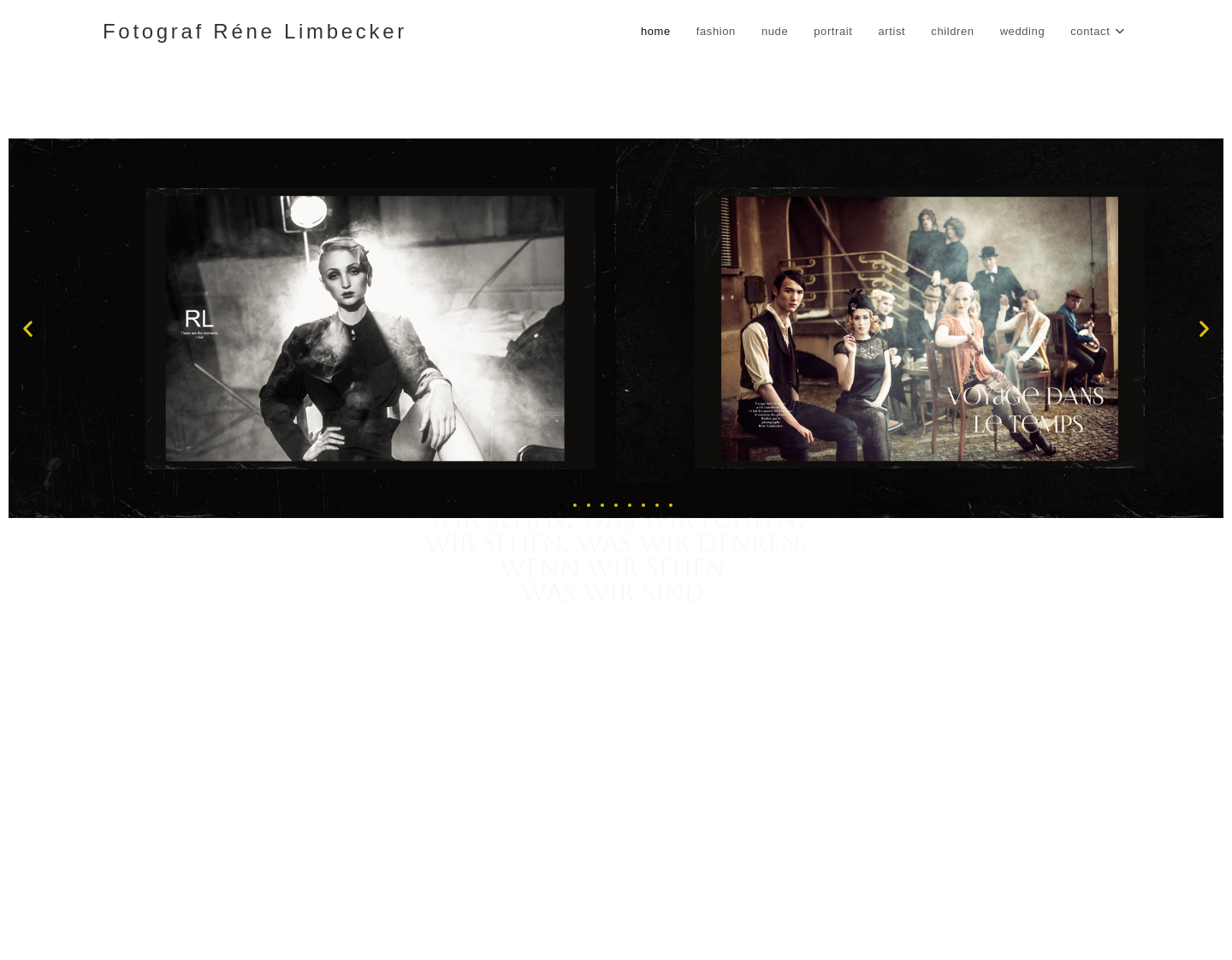 Aktuelle Website-Vorschau von Fotograf Réne Limbecker