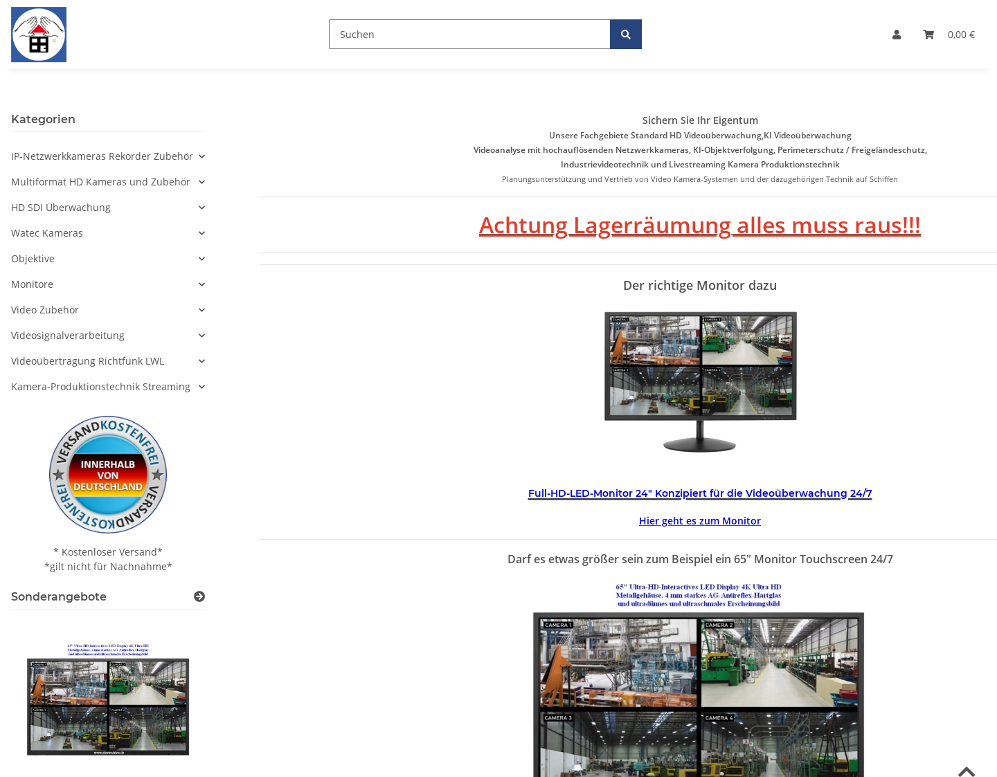Aktuelle Website-Vorschau von Videoüberwachung Überwachungskamera