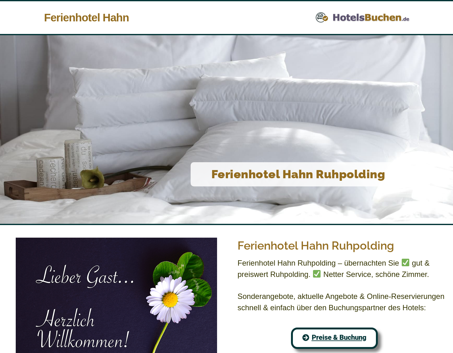 Aktuelle Website-Vorschau von Hotelzimmer Bayern