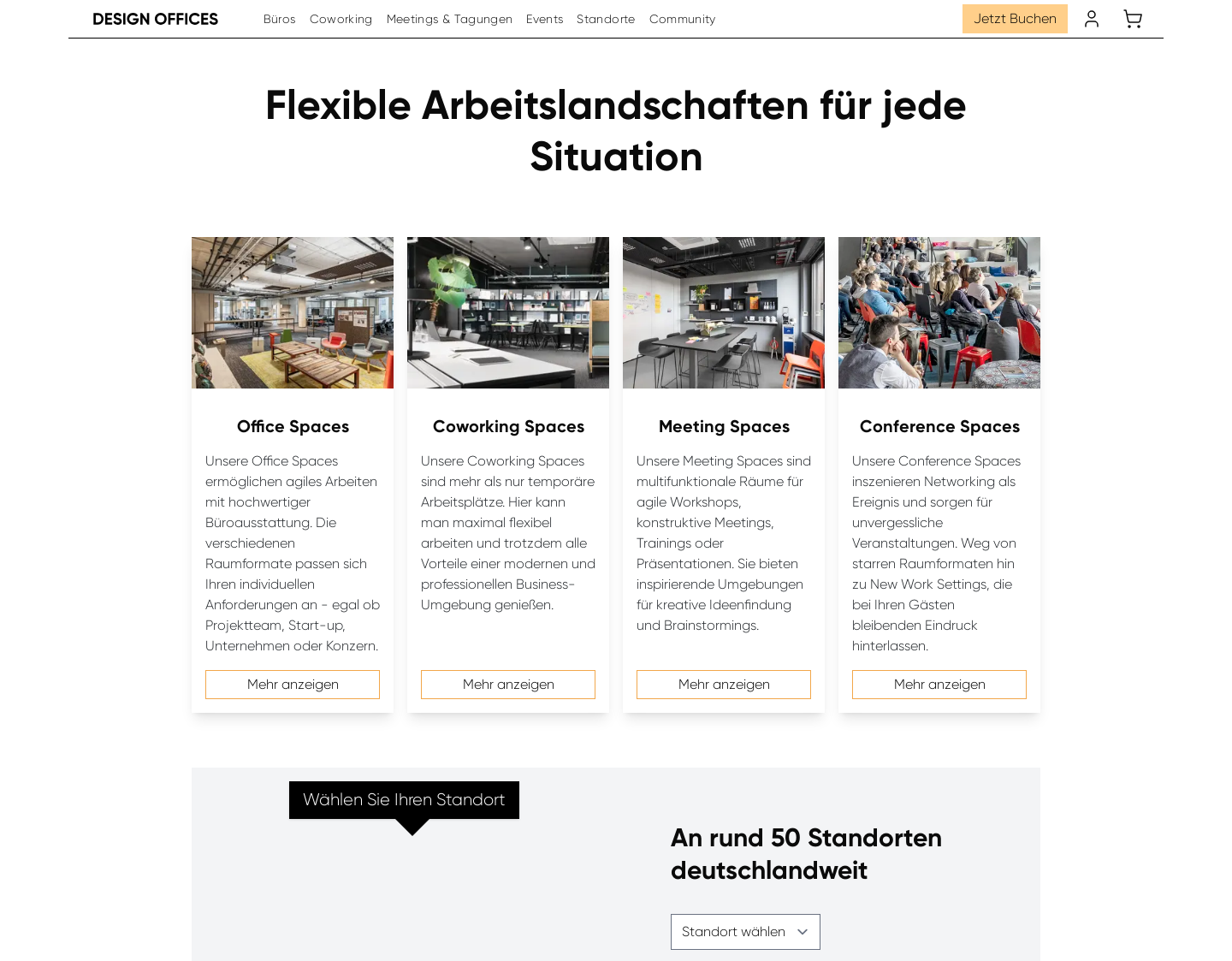 Aktuelle Website-Vorschau von Design Offices