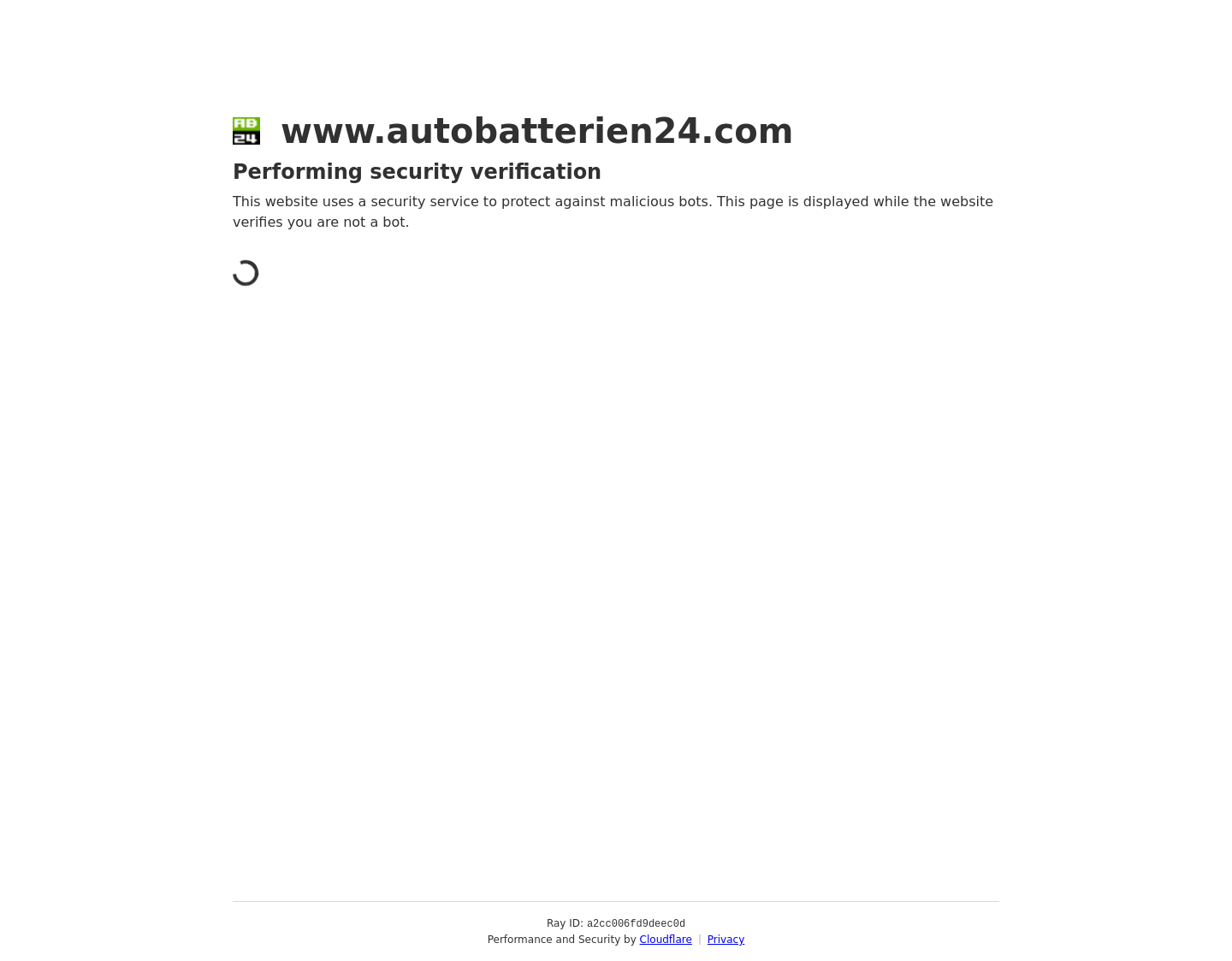 Aktuelle Website-Vorschau von Autobatterie bequem kaufen