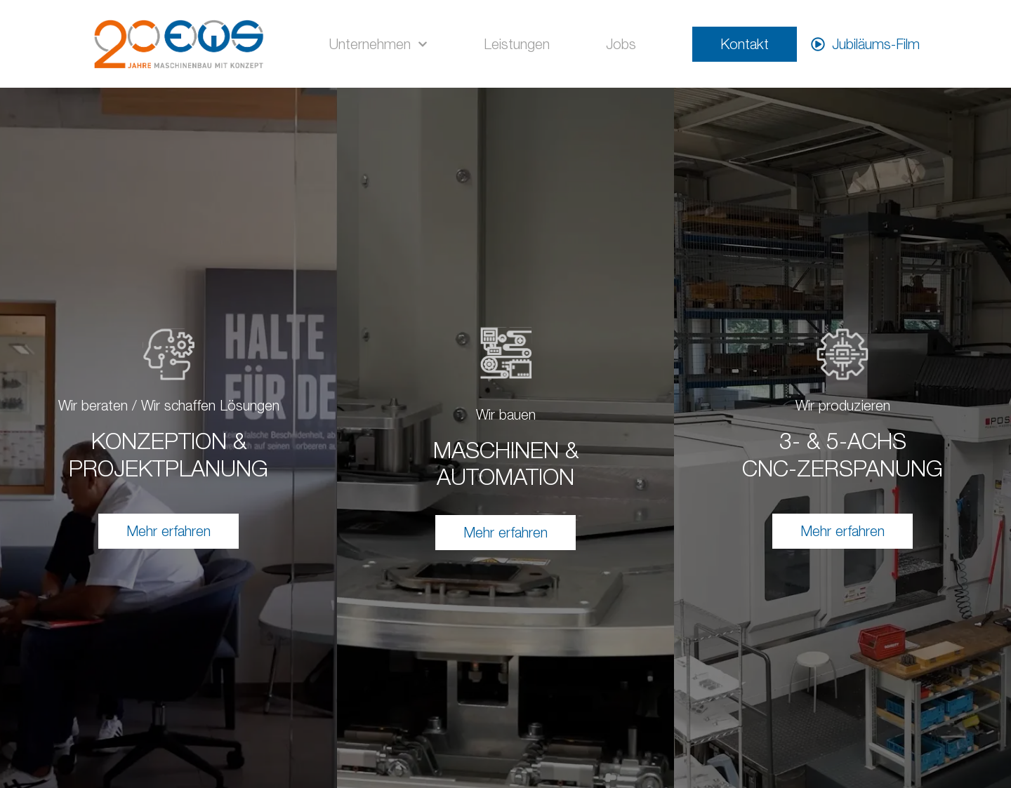 Aktuelle Website-Vorschau von EWS GmbH ? Eckert Westerhoff Sonder