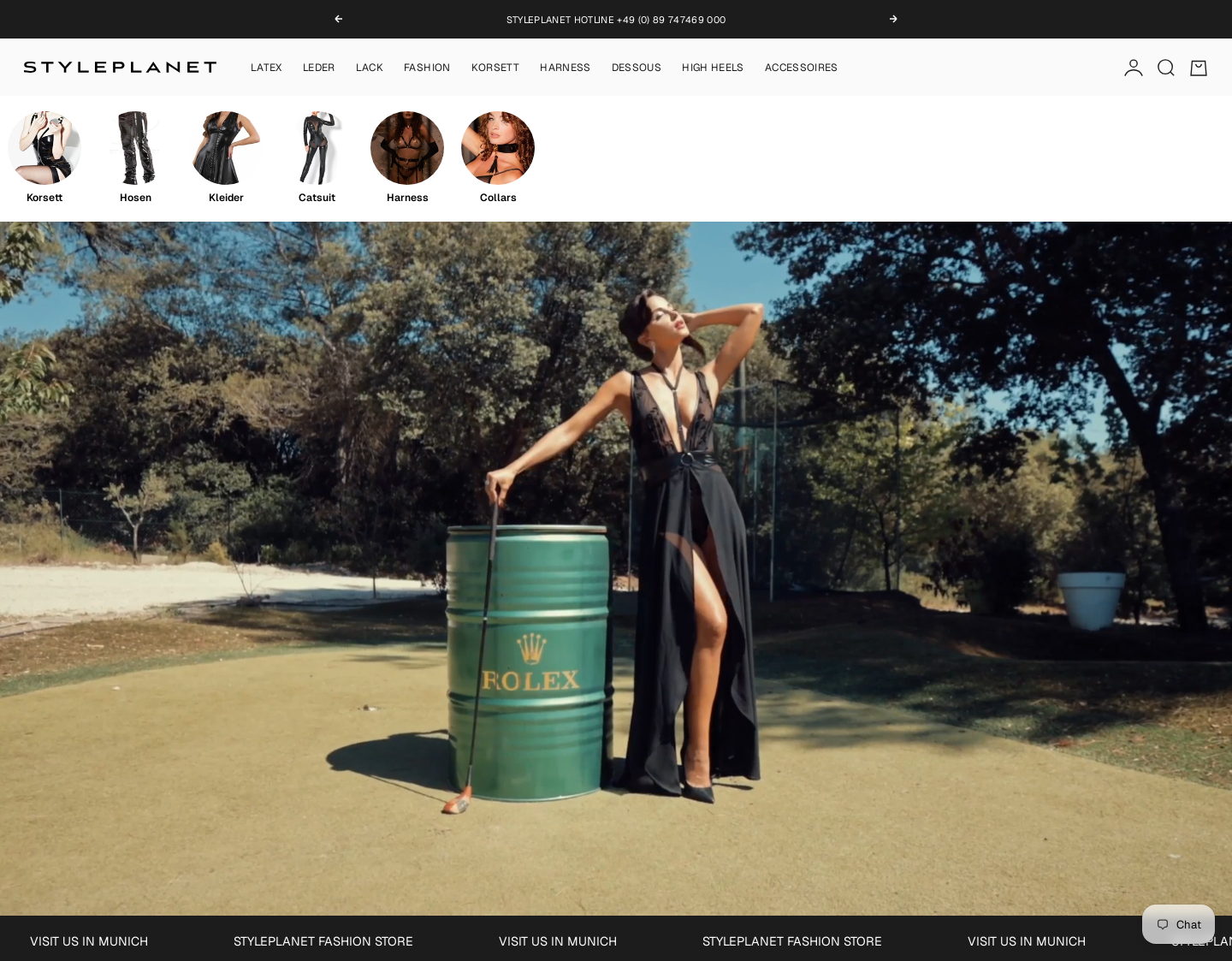 Aktuelle Website-Vorschau von Styleplanet Fetisch Shop